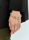 Rainbow Chunky Chain Link Bracelet