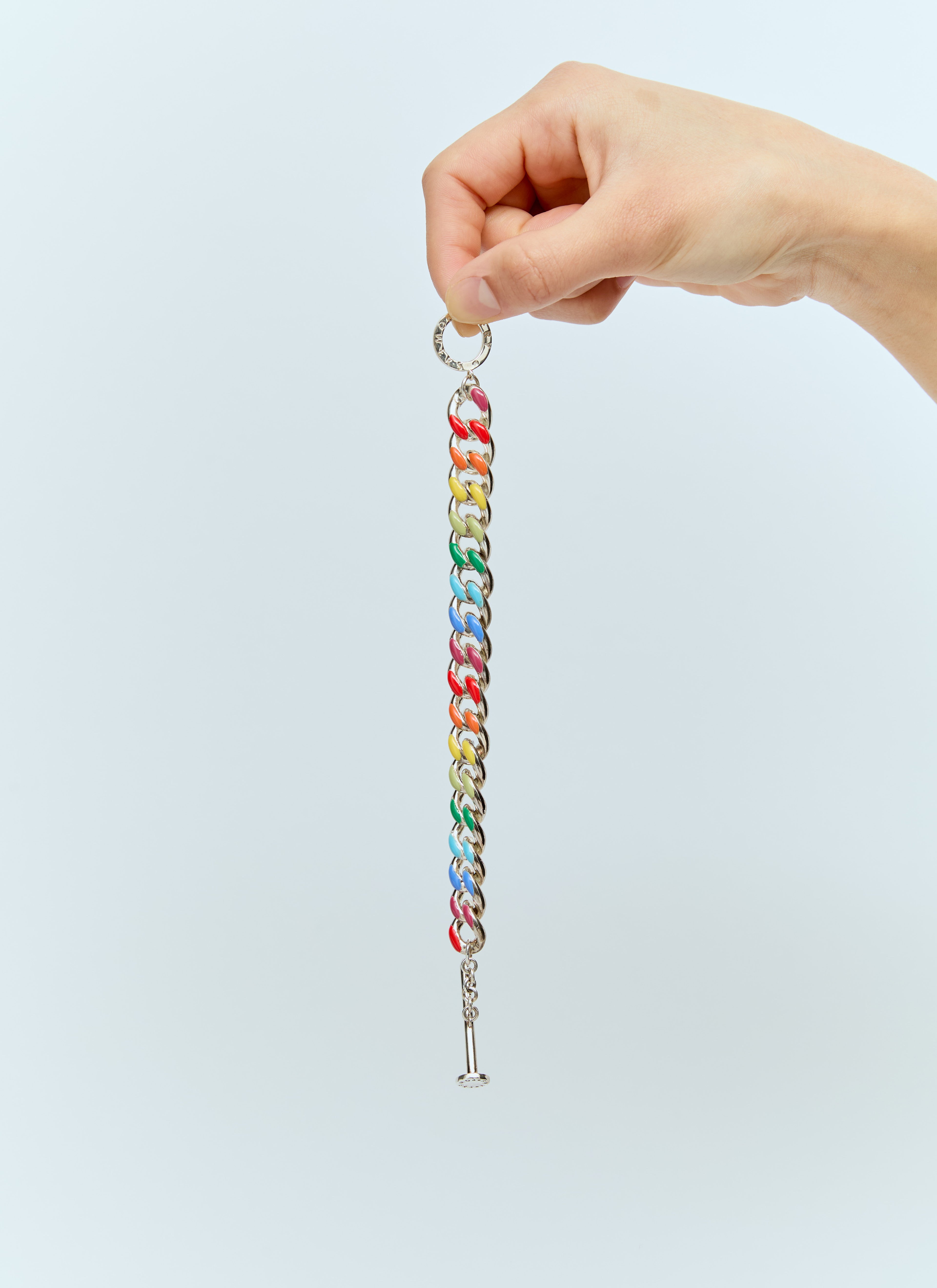 Rainbow Chunky Chain Link Bracelet