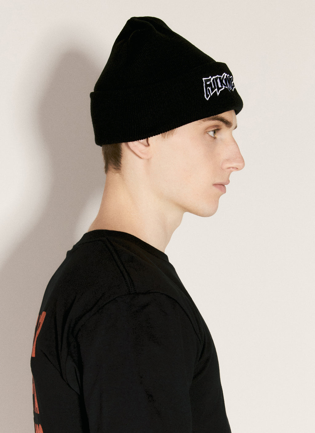 Stamp Cuff Beanie Hat