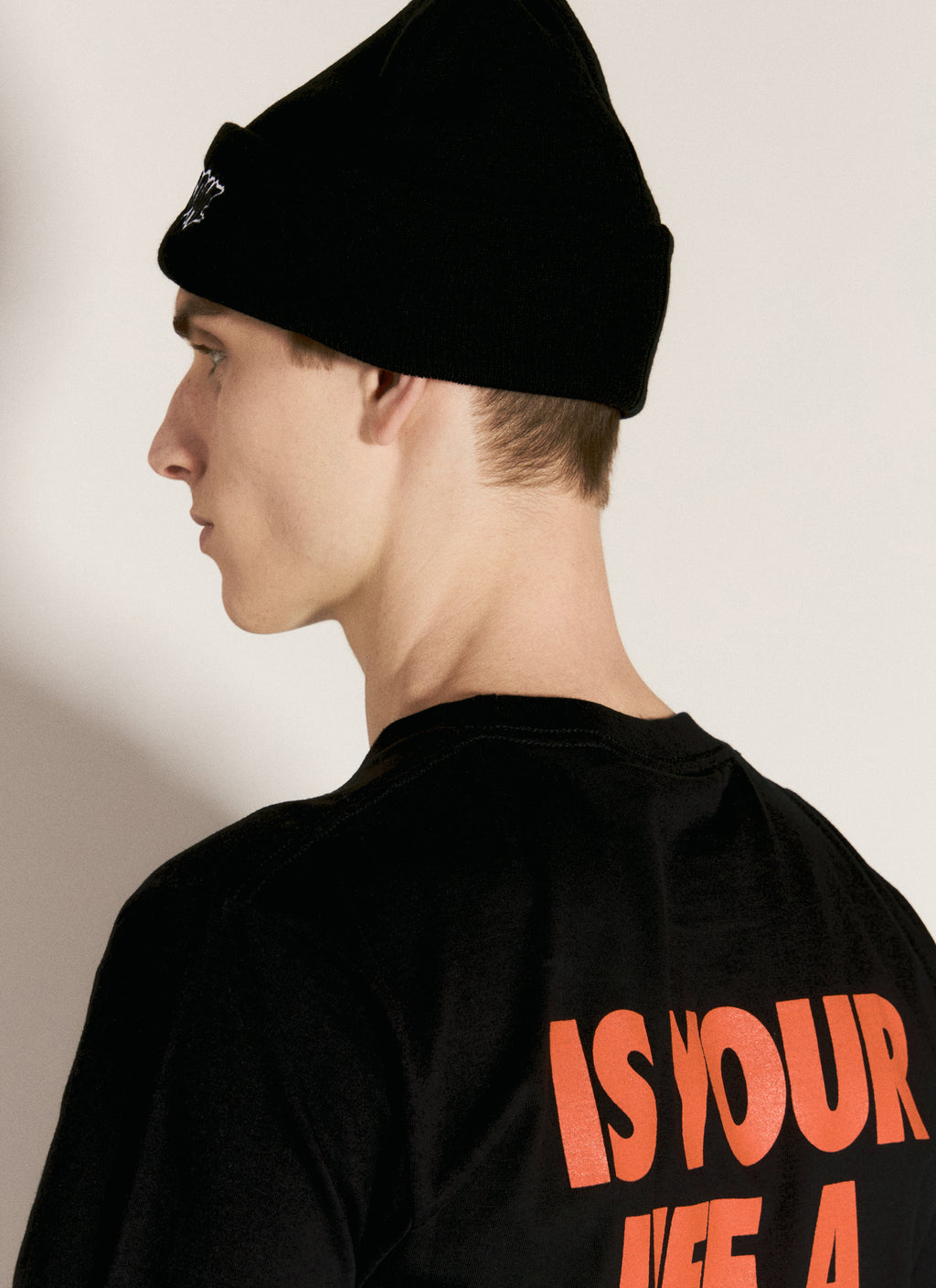 Stamp Cuff Beanie Hat