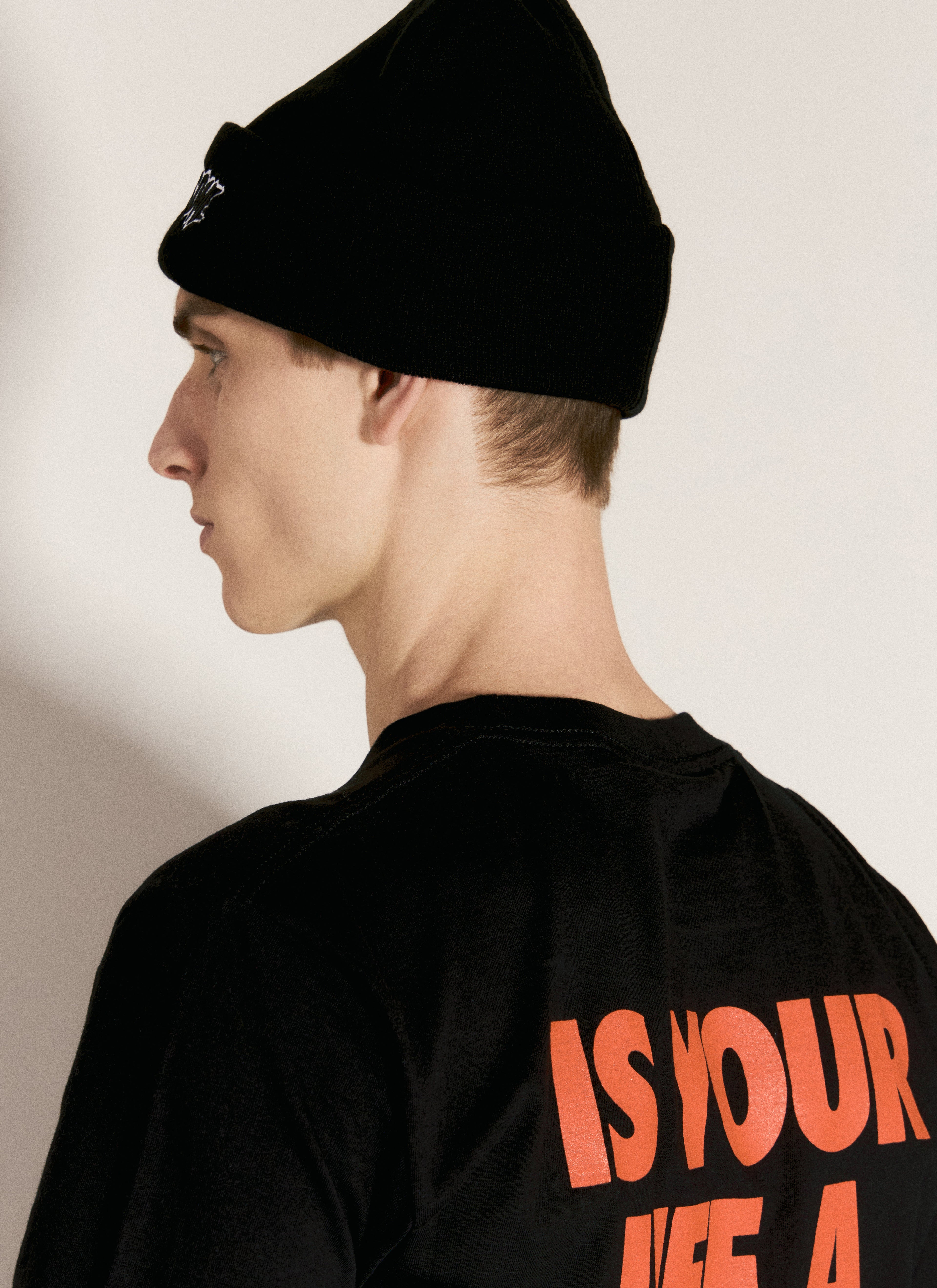 Stamp Cuff Beanie Hat