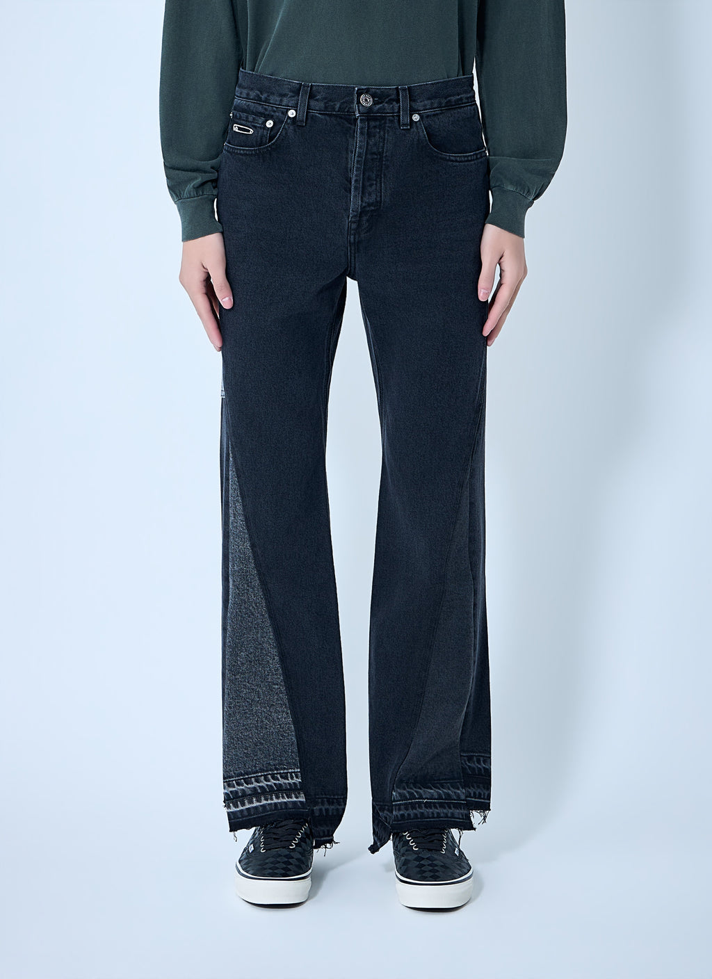 Twisted Wide Leg Jeans