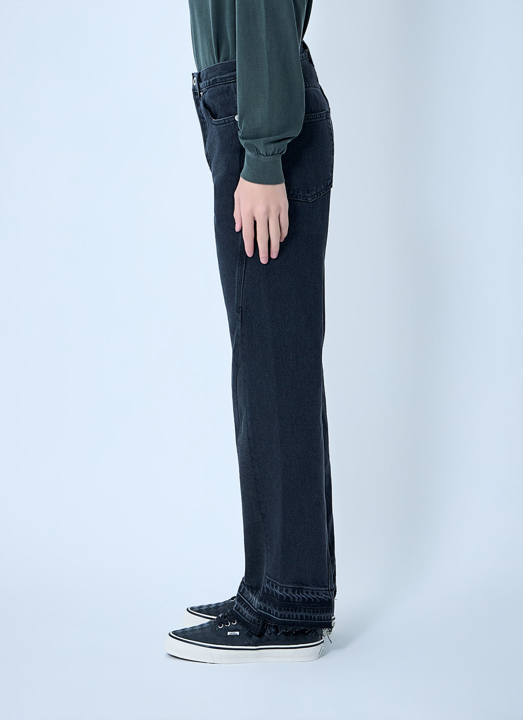 Twisted Wide Leg Jeans