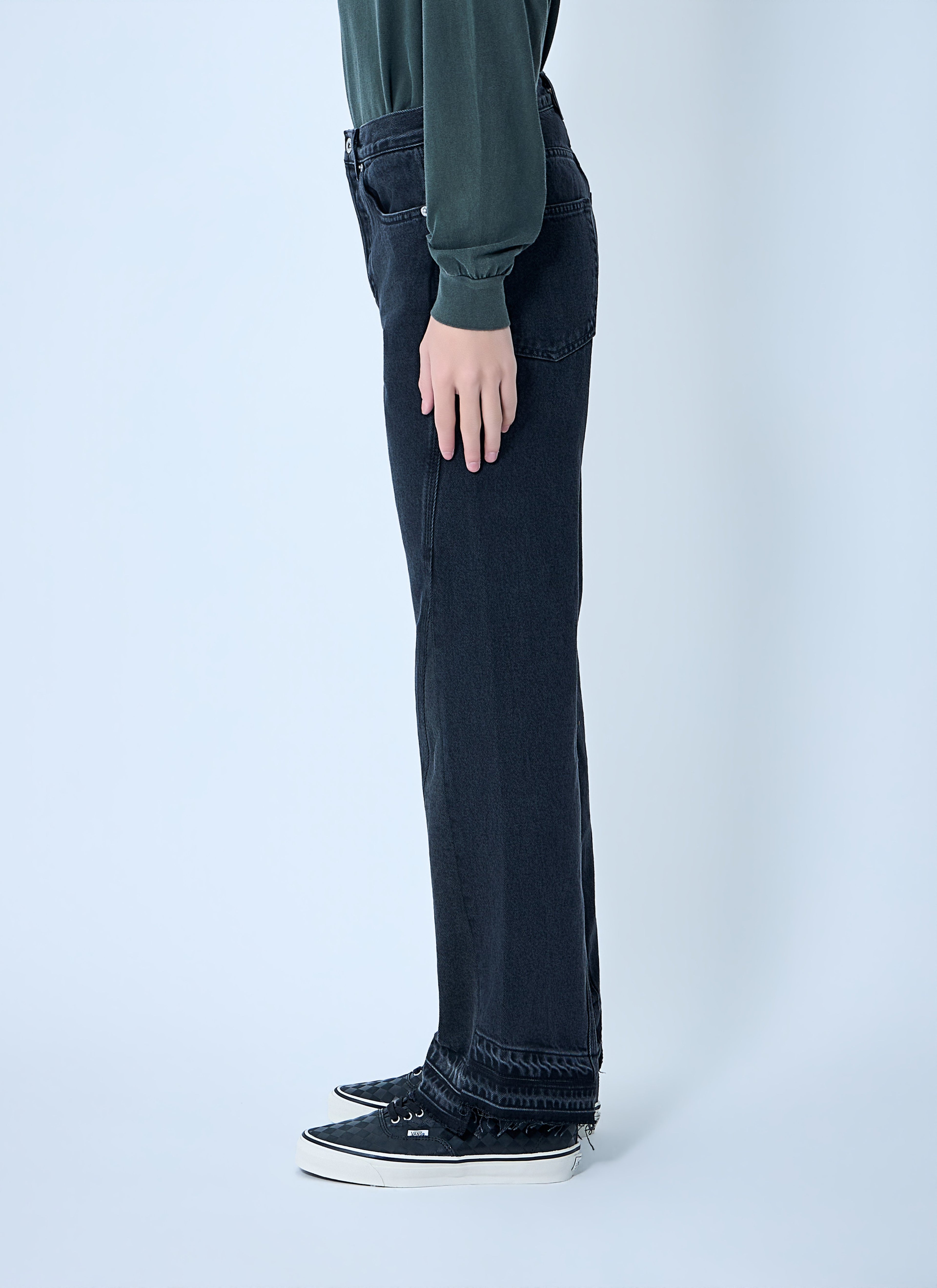 Twisted Wide Leg Jeans