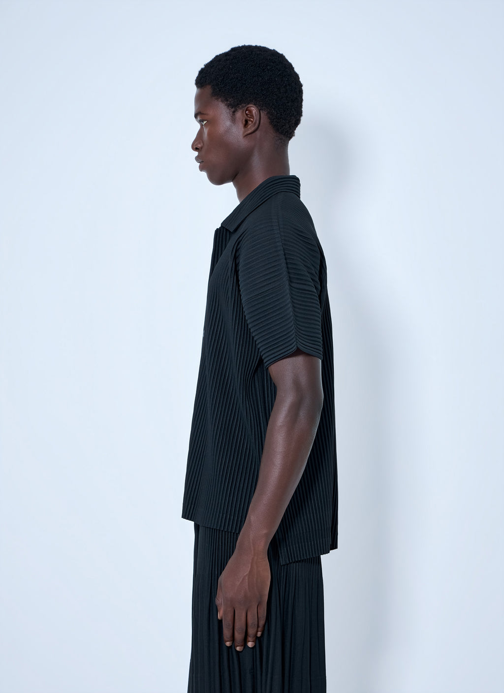 Pleat Short Sleeve Shirt