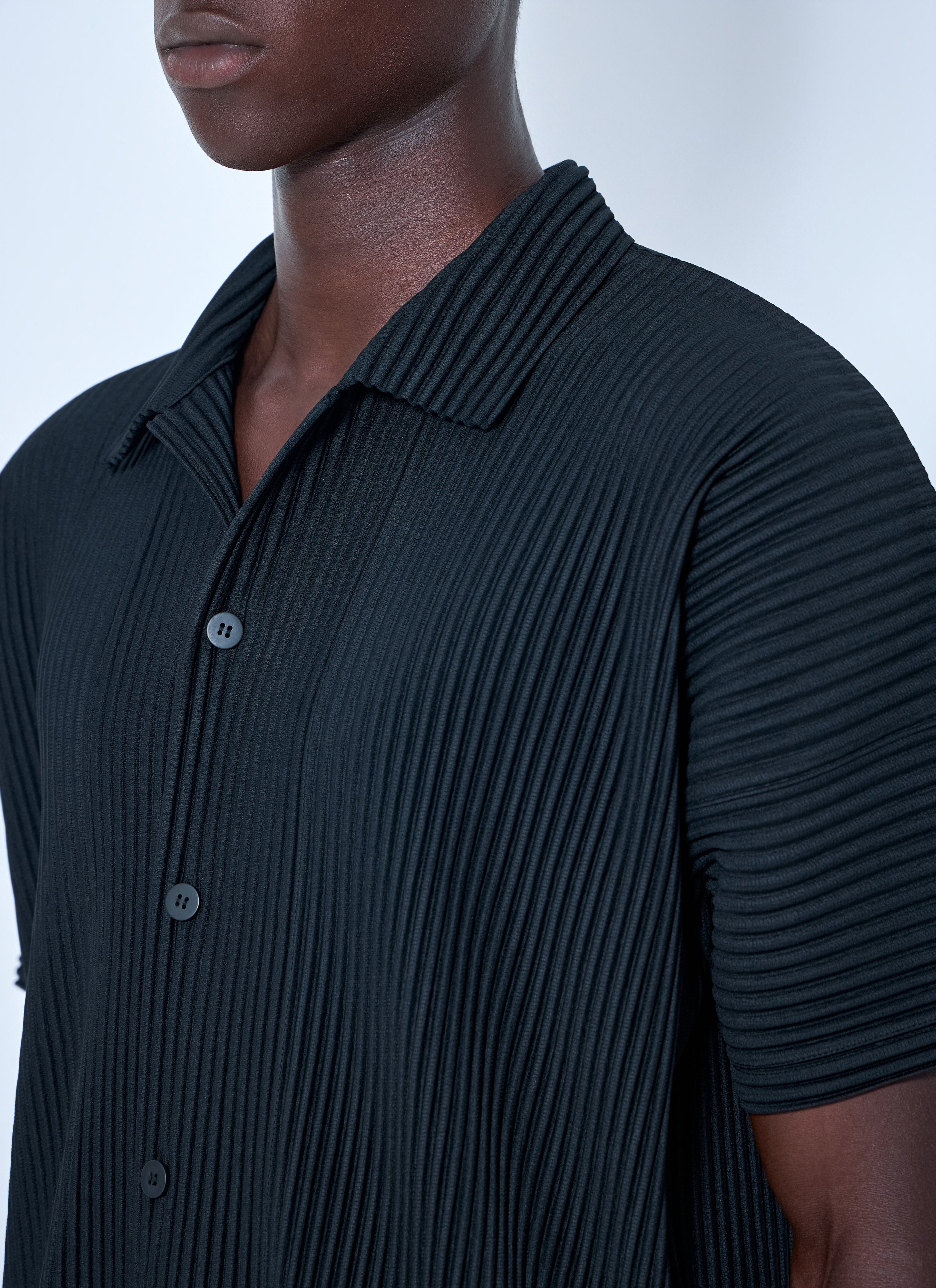 Pleat Short Sleeve Shirt