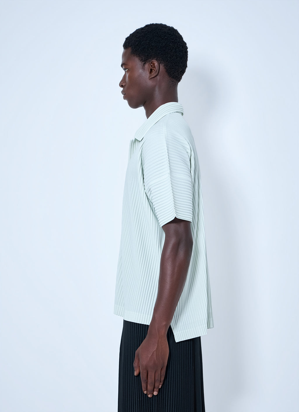 Pleat Short Sleeve Shirt