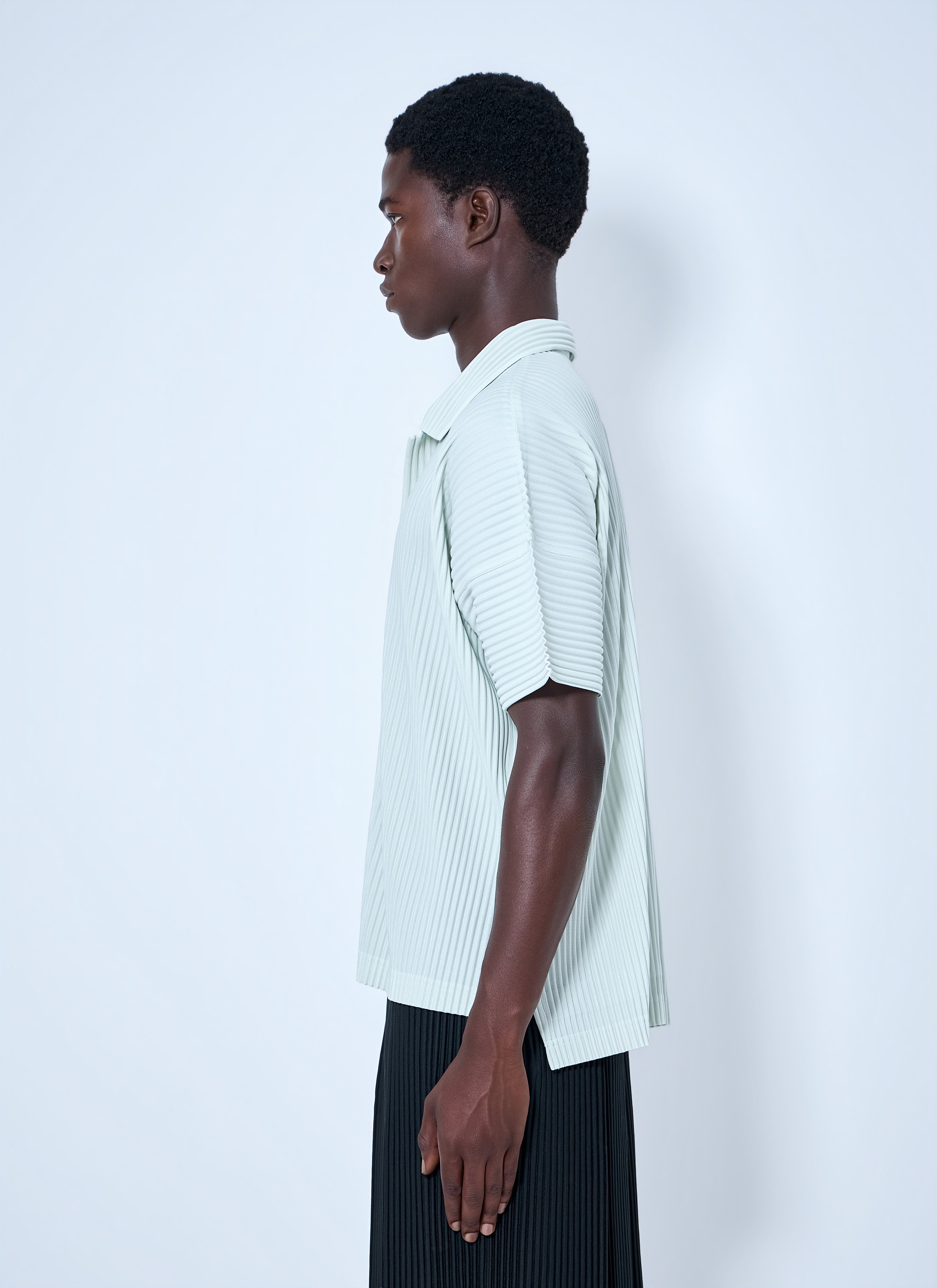 Pleat Short Sleeve Shirt