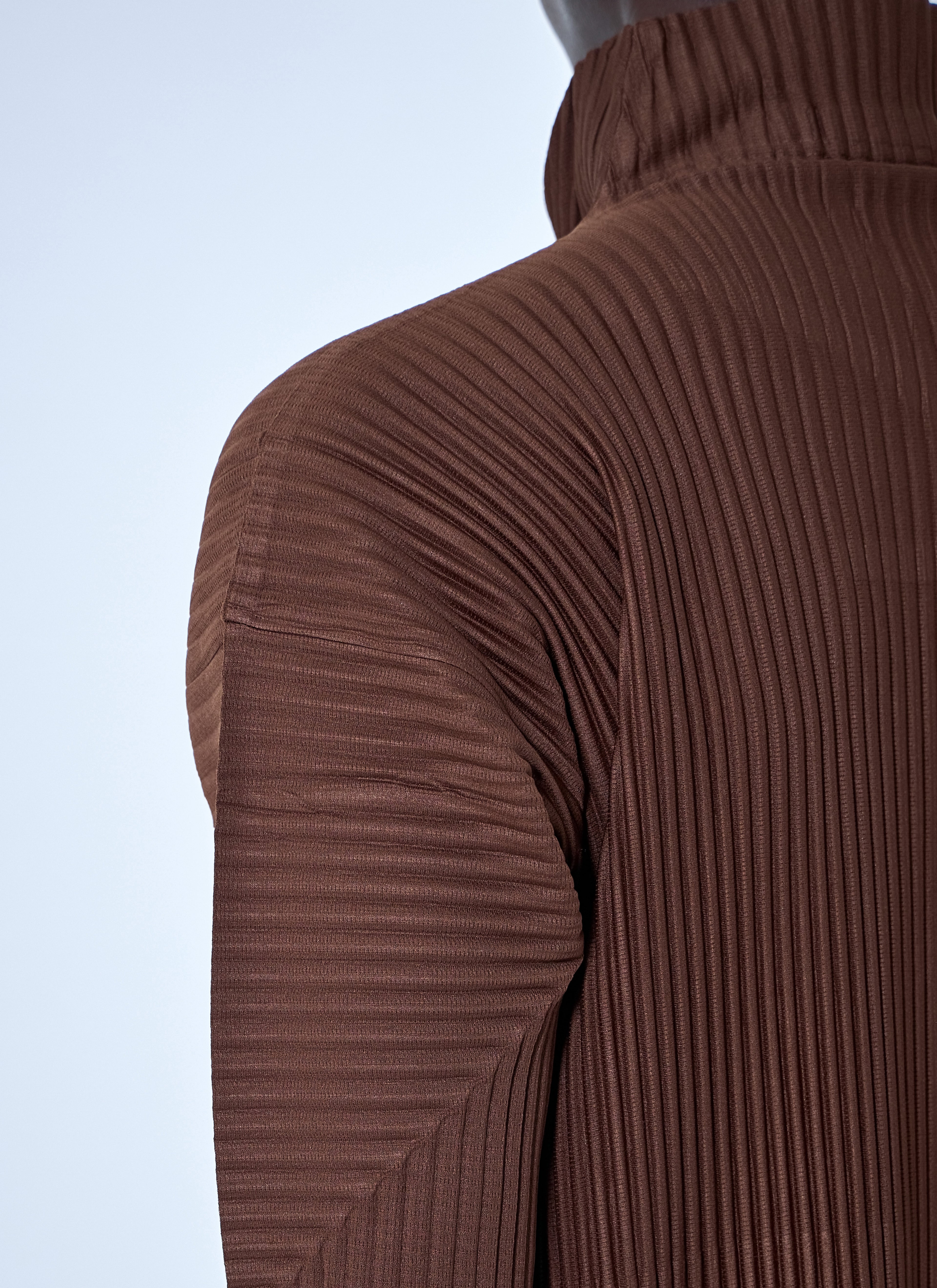 Pleated Zip-Up Jacket