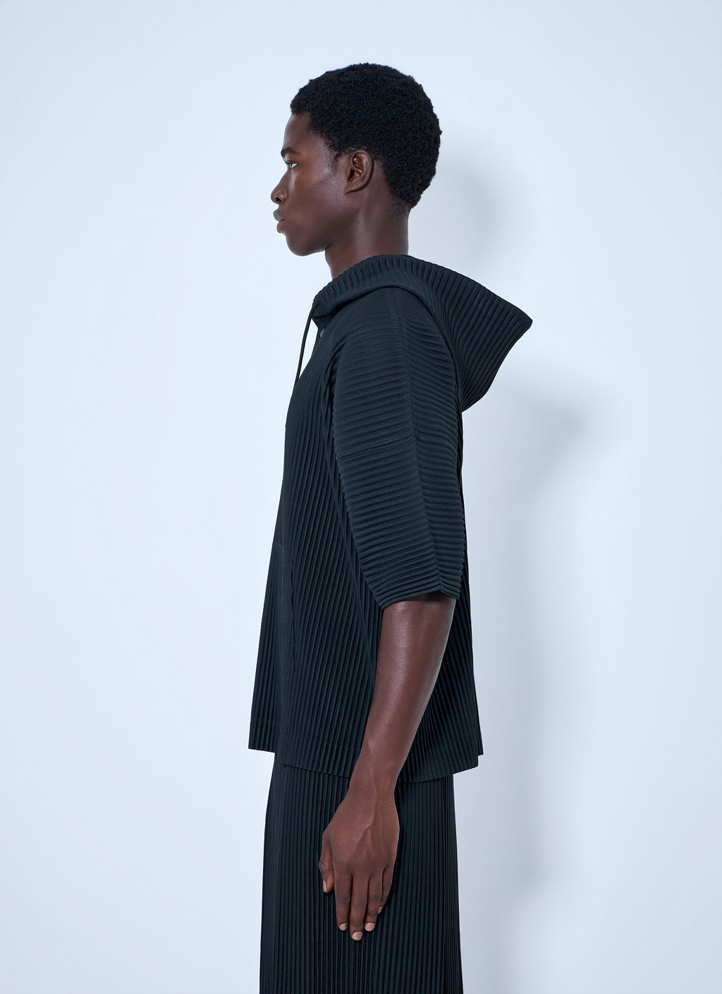 Pleated Short Sleeve Shirt