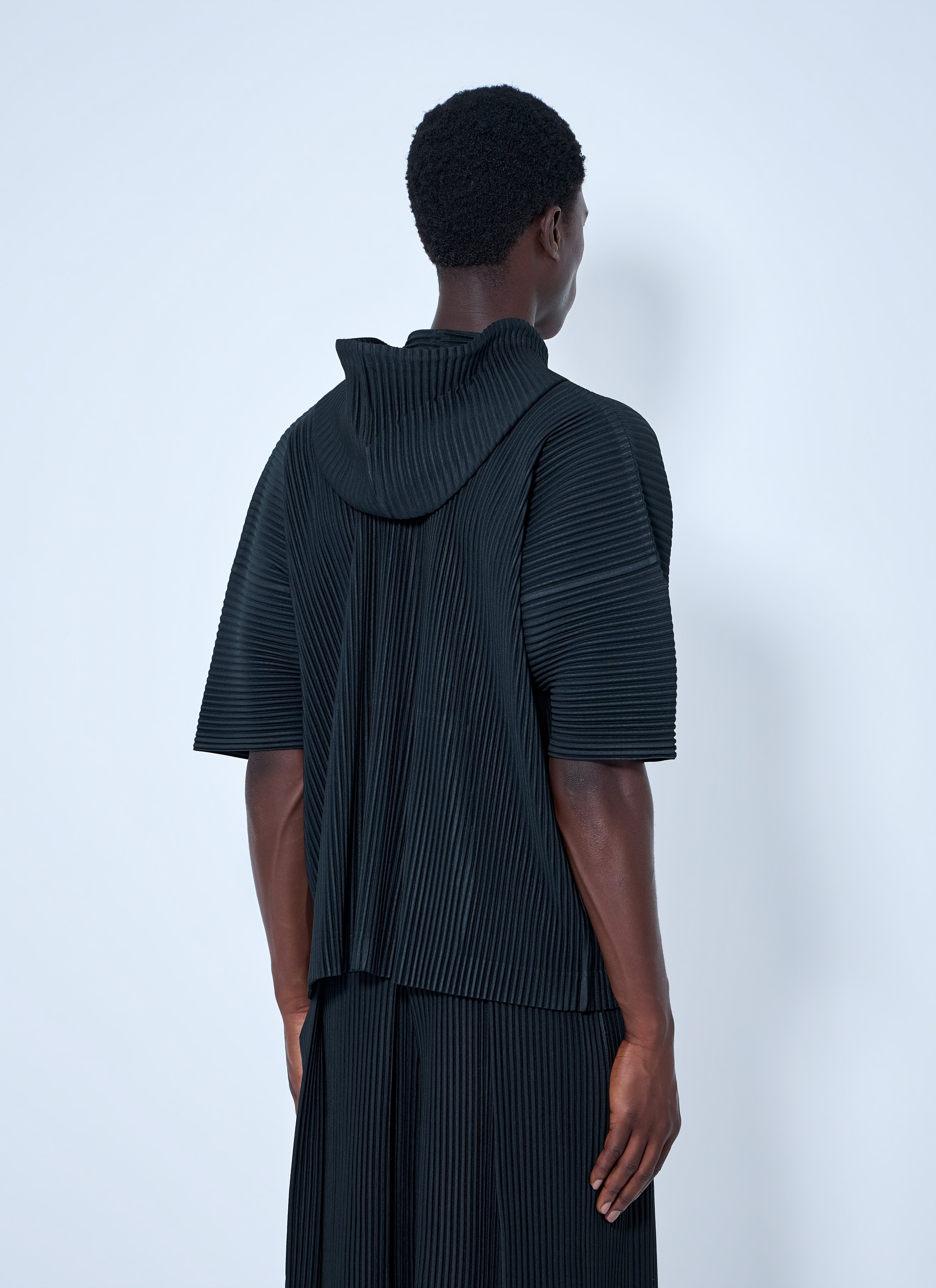 Pleated Short Sleeve Shirt