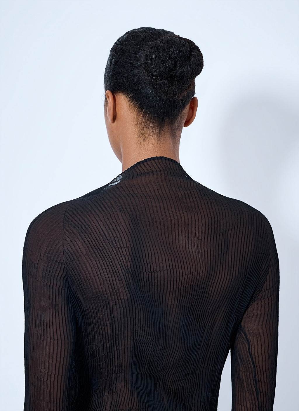 Sheer Pleated Top