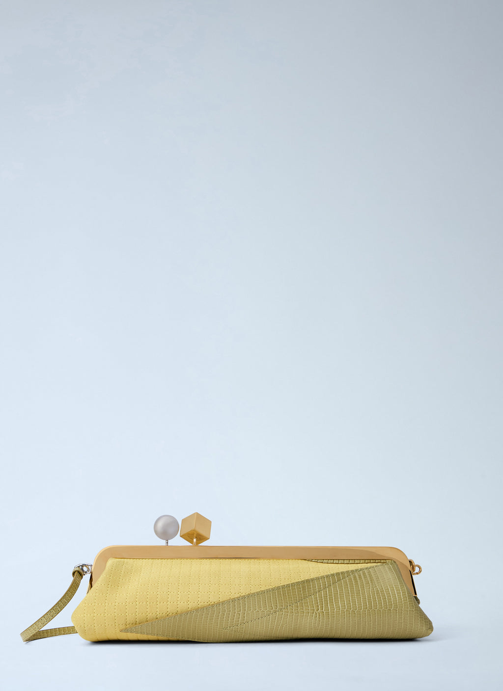 The Salon Maïs Leather Clutch Bag