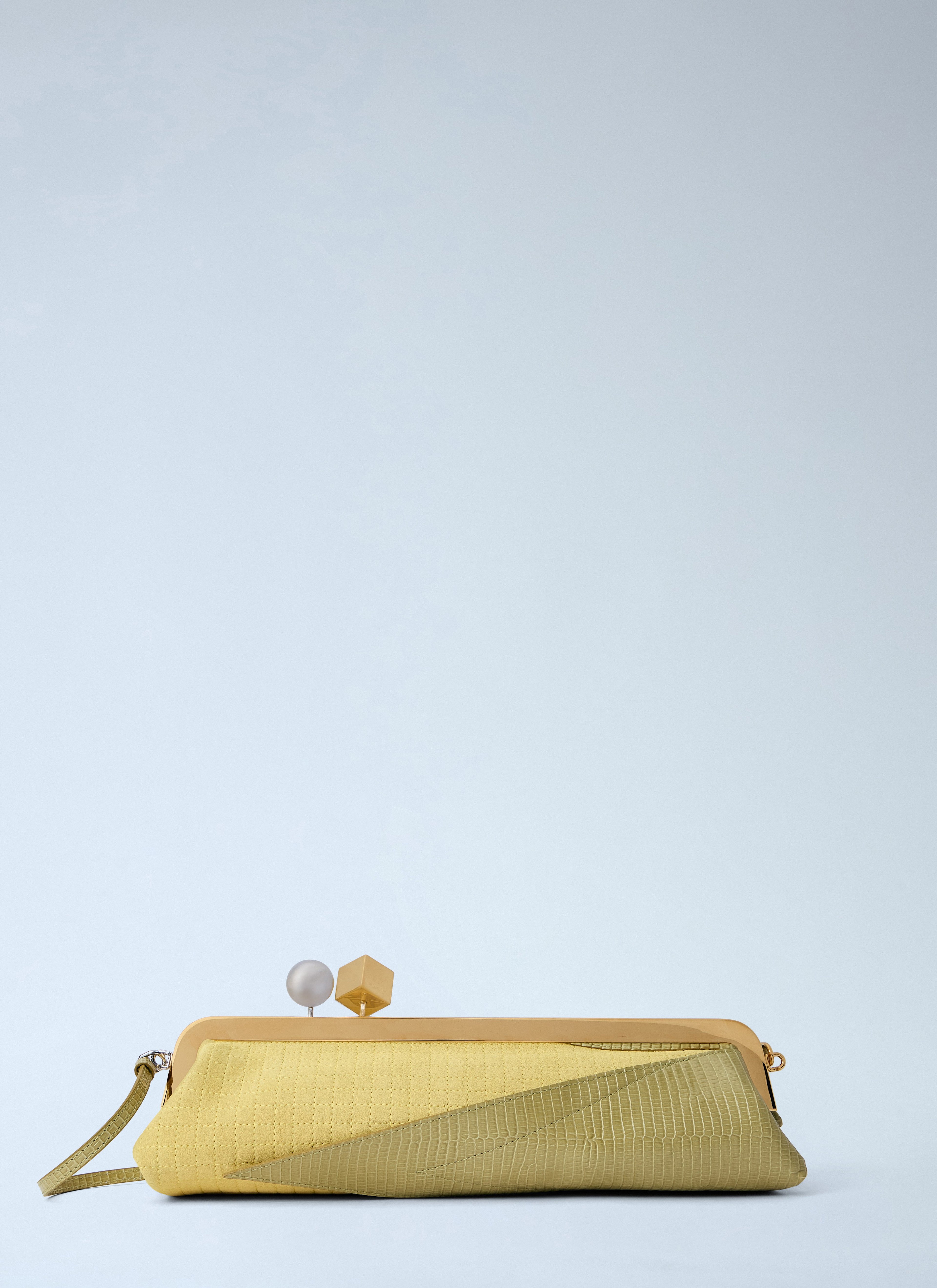 The Salon Maïs Leather Clutch Bag