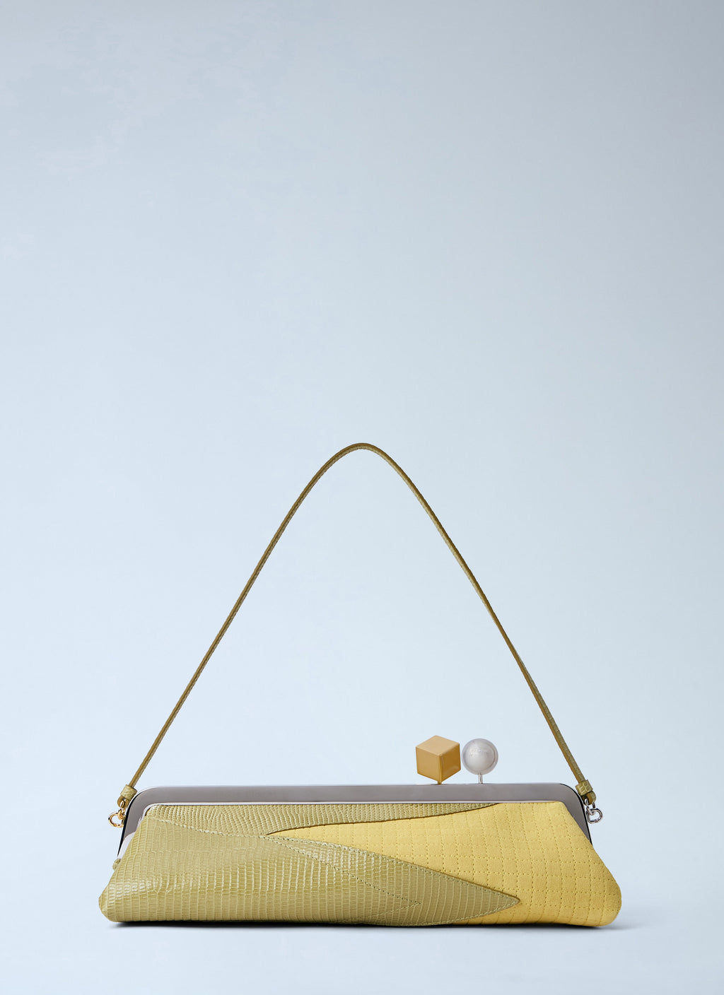 The Salon Maïs Leather Clutch Bag