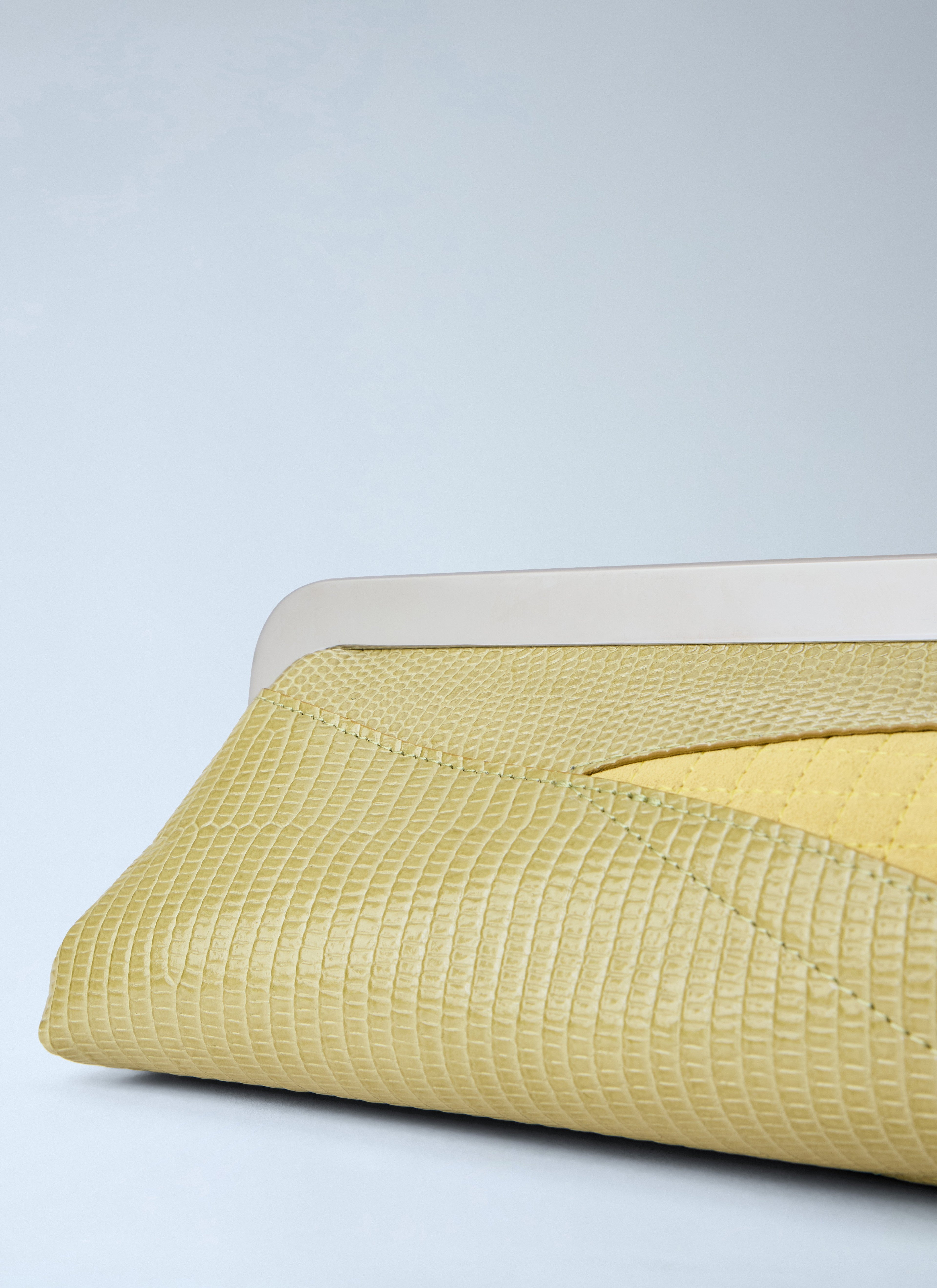 The Salon Maïs Leather Clutch Bag