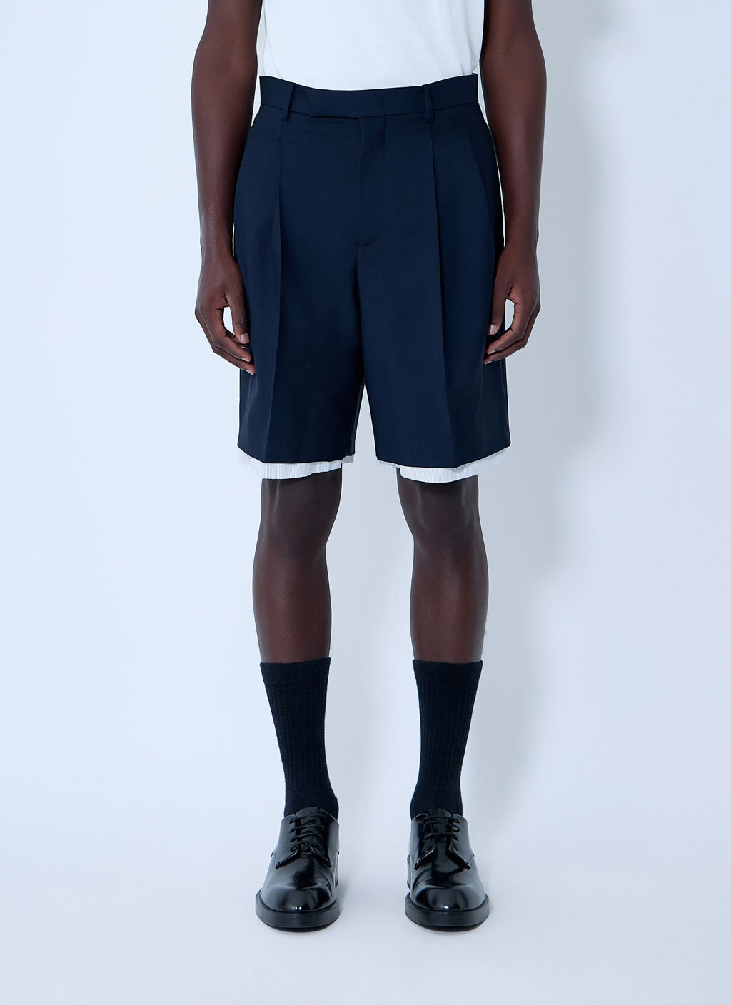 Wool-And-Mohair Shorts