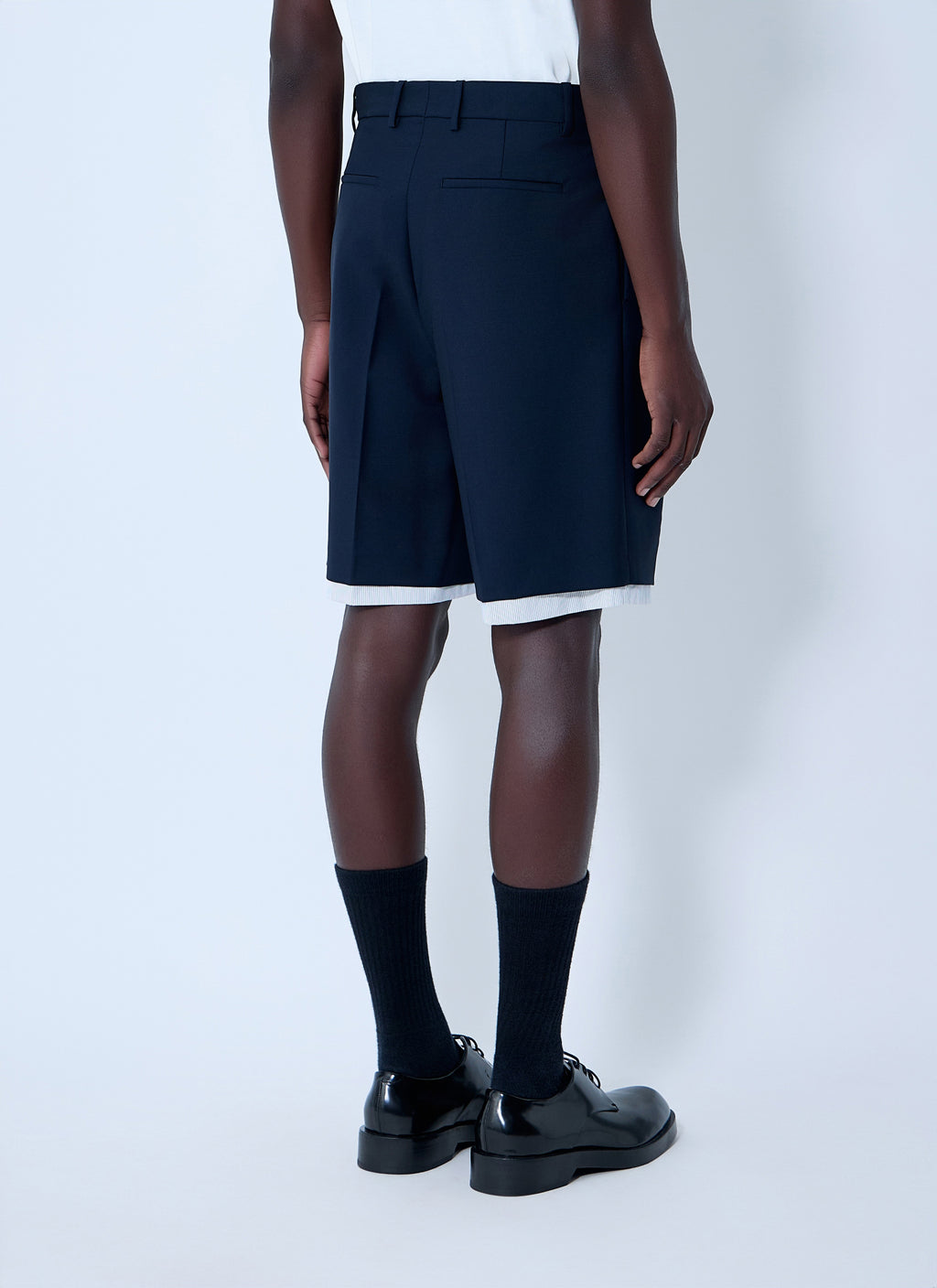 Wool-And-Mohair Shorts