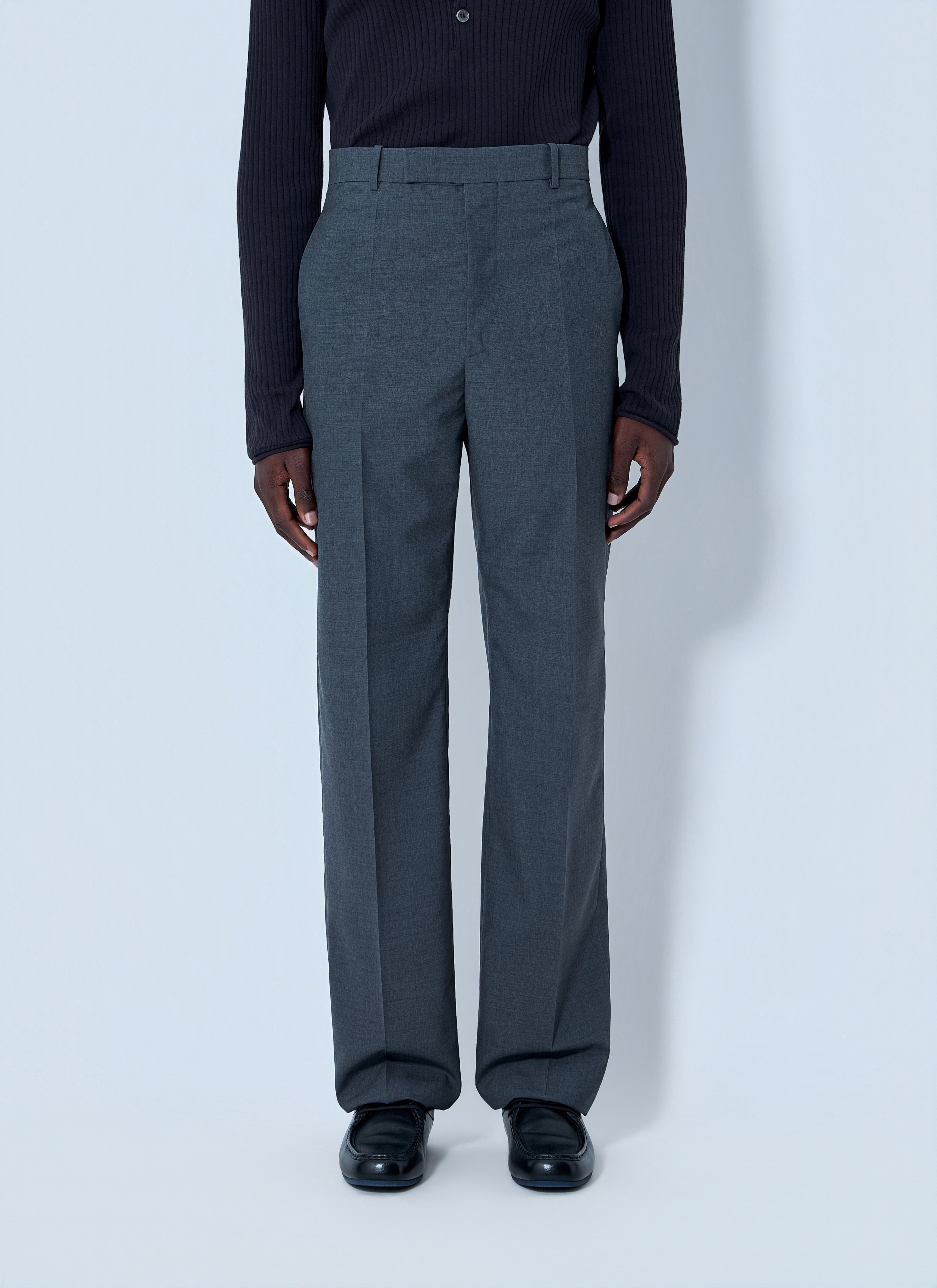 Tailored Wool-Blend Trousers
