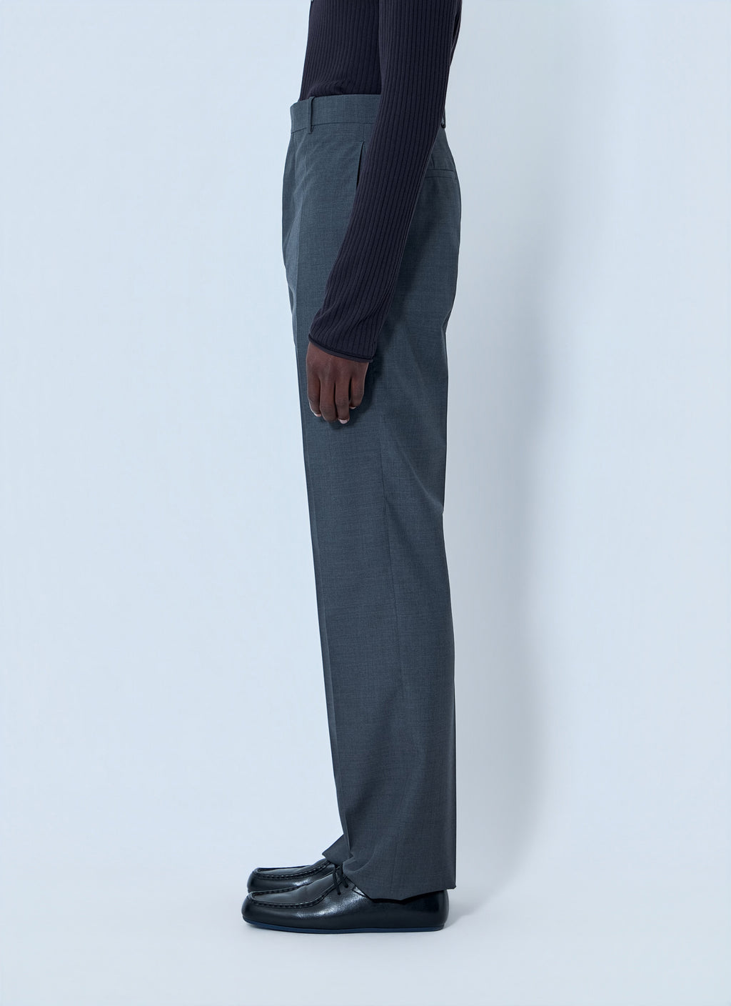 Tailored Wool-Blend Trousers