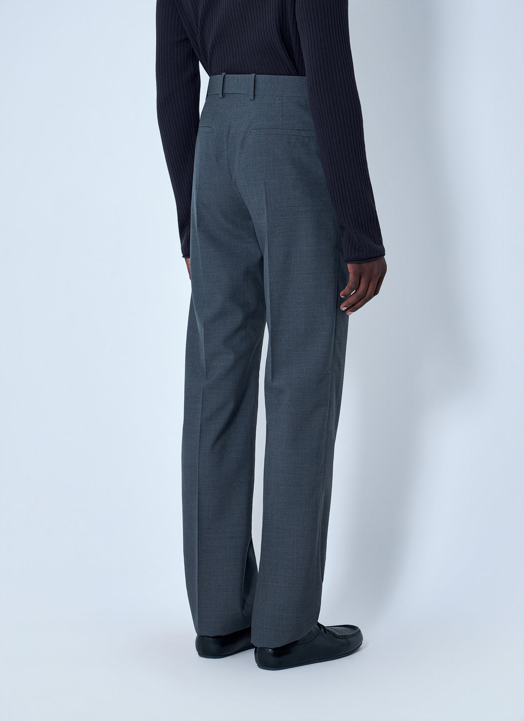 Tailored Wool-Blend Trousers