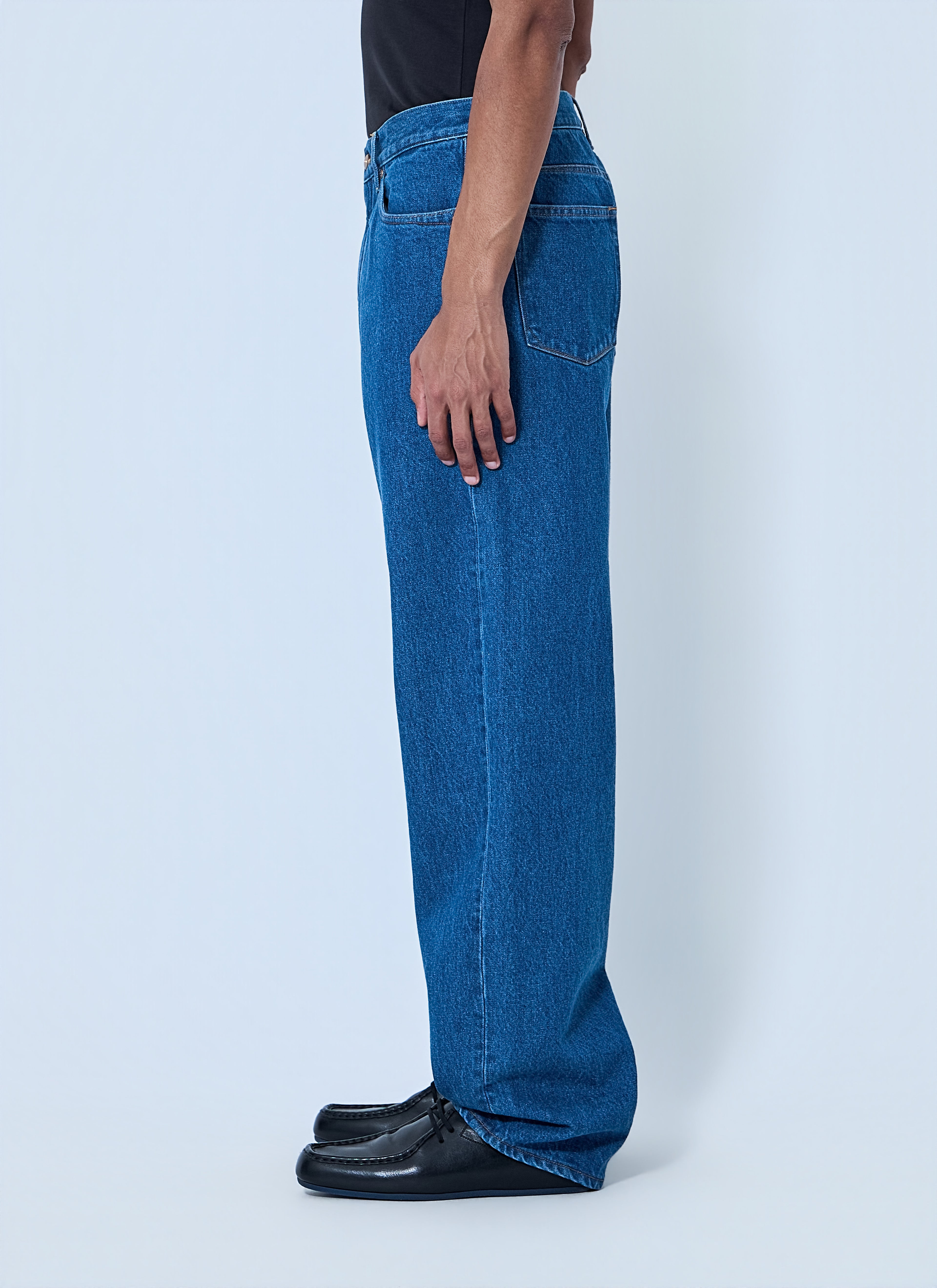 Wide-Leg Denim Jeans