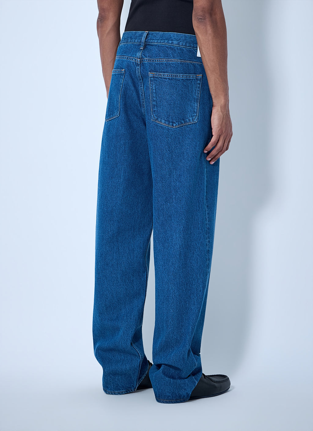 Wide-Leg Denim Jeans