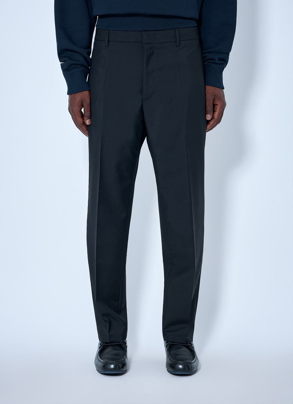 Tapered Cropped-Leg Trousers