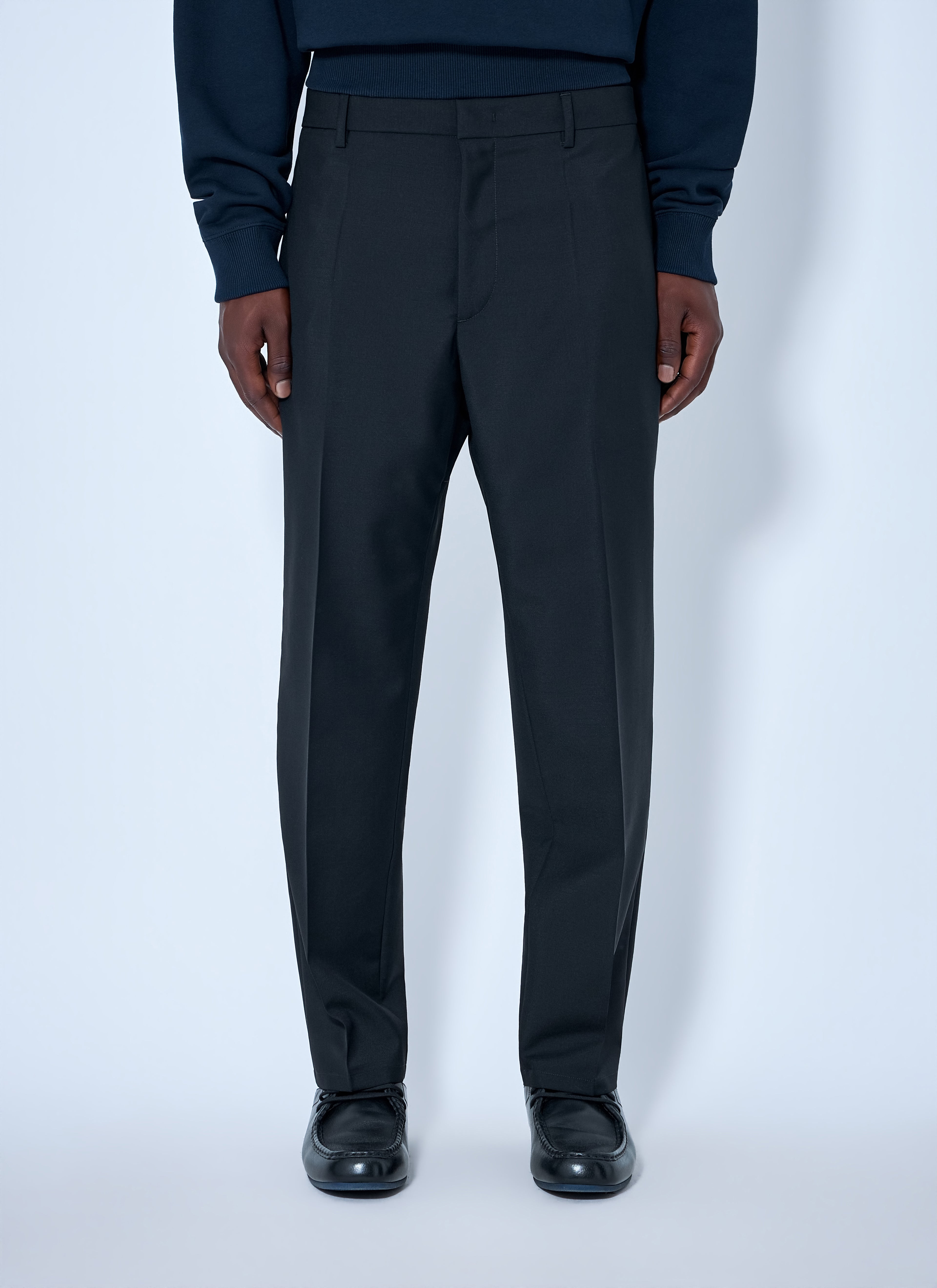 Tapered Cropped-Leg Trousers
