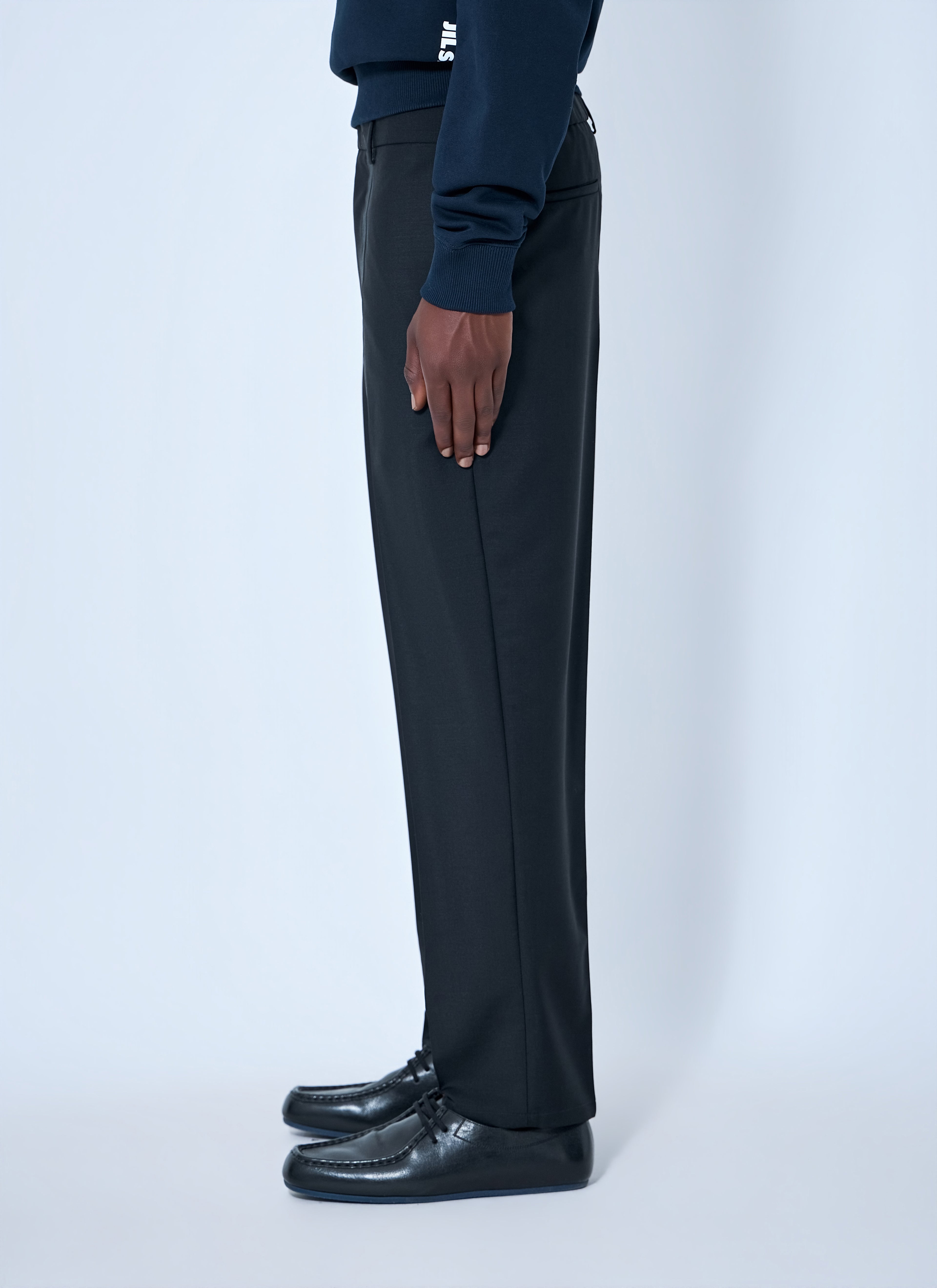 Tapered Cropped-Leg Trousers