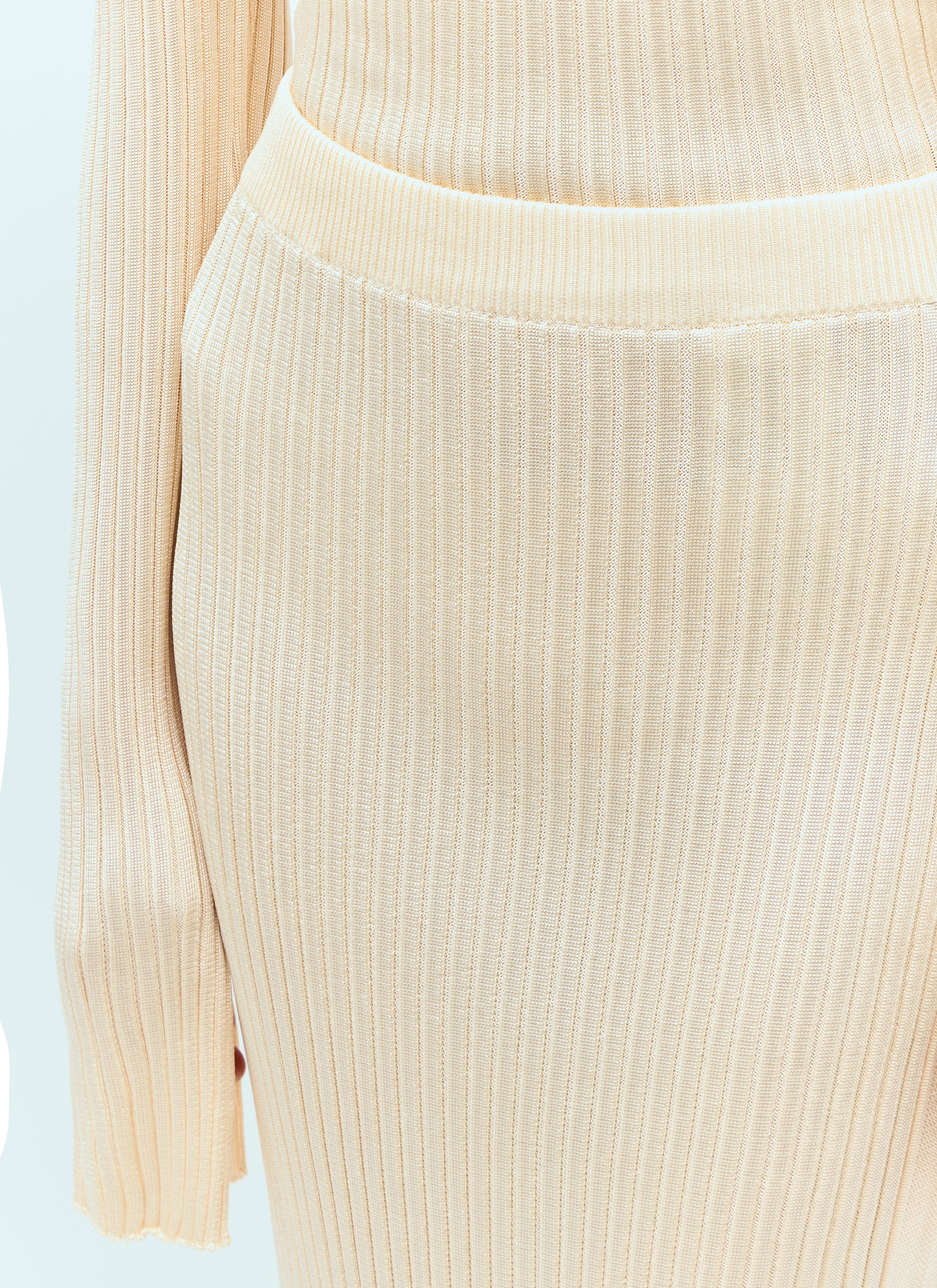 Rib Knit Midi Skirt