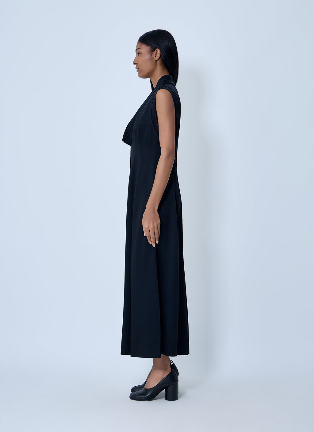 V-Neck Midi Dress