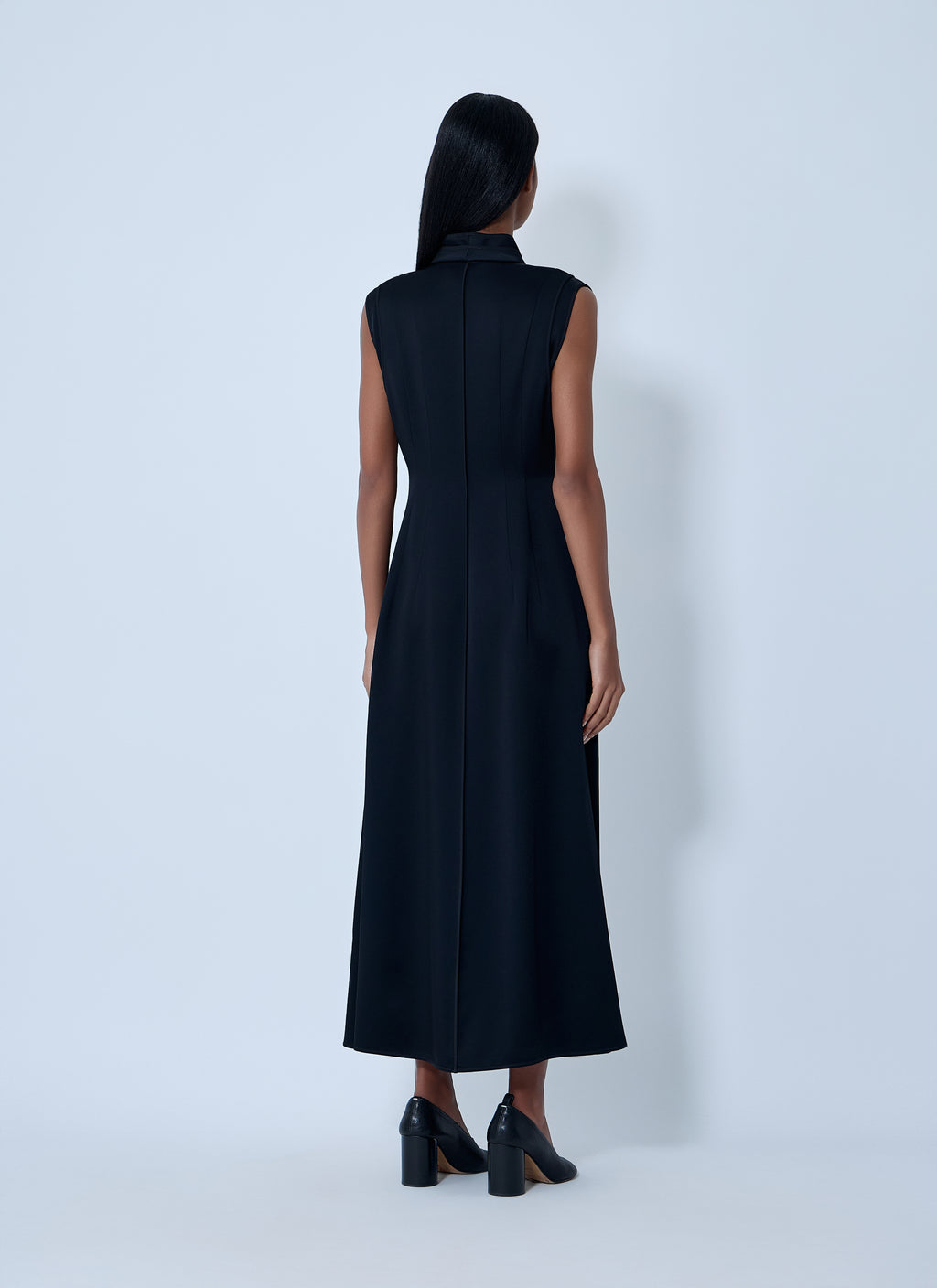 V-Neck Midi Dress