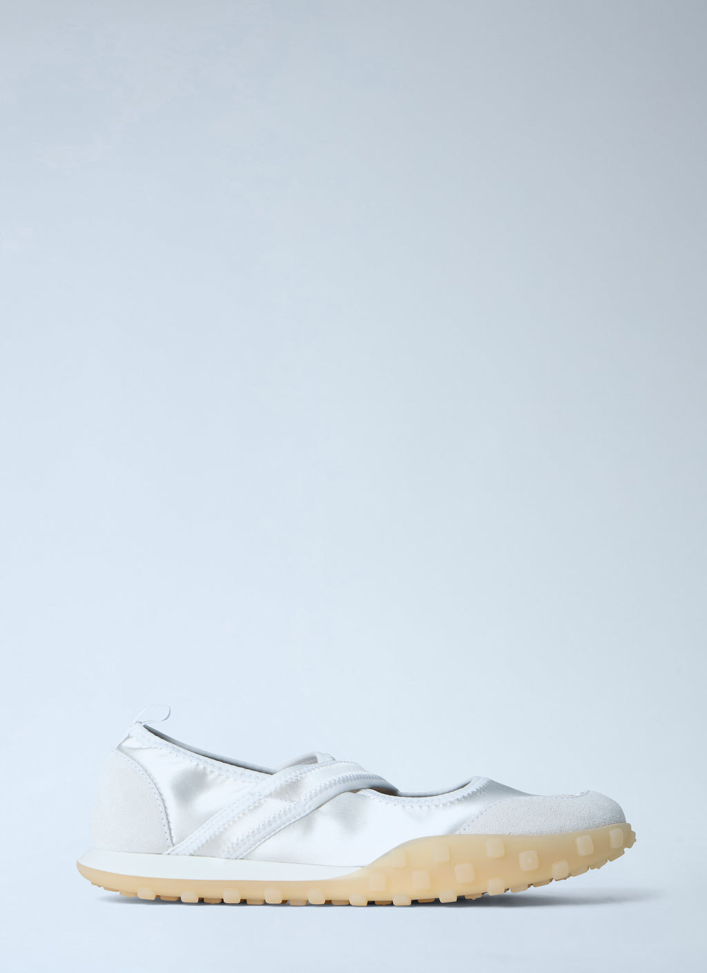 Satin Strap Slip-On Shoes