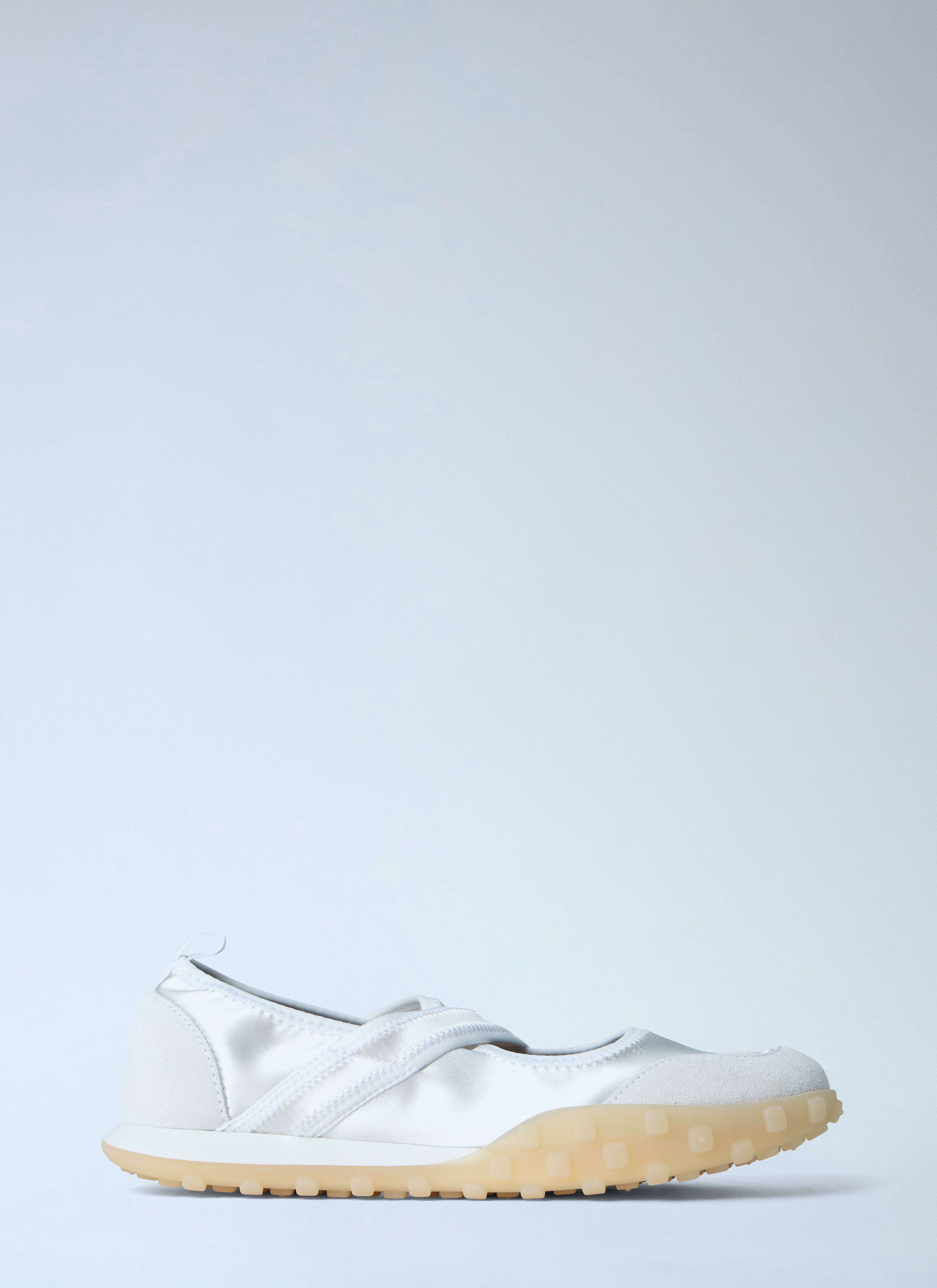 Satin Strap Slip-On Shoes
