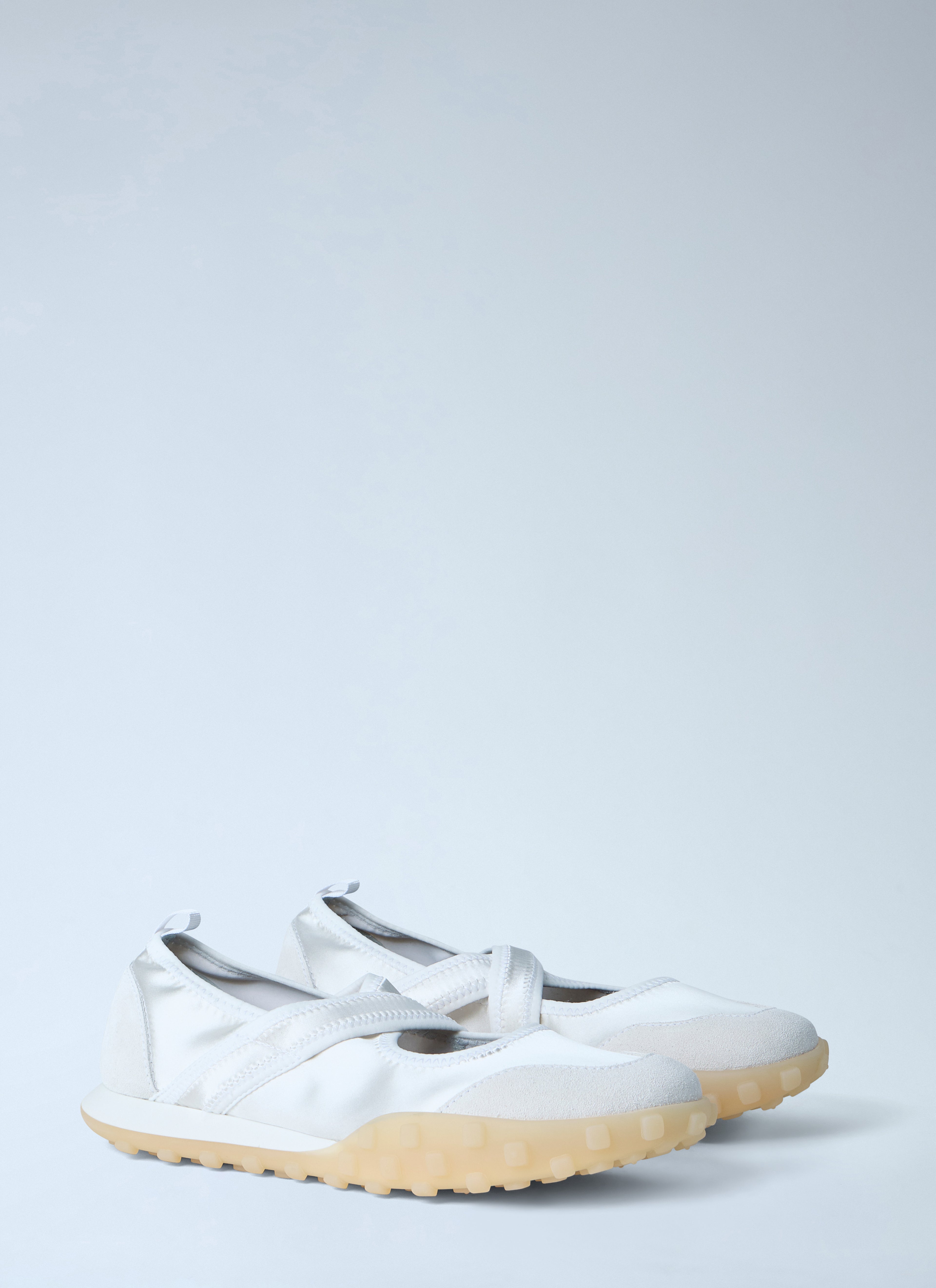 Satin Strap Slip-On Shoes