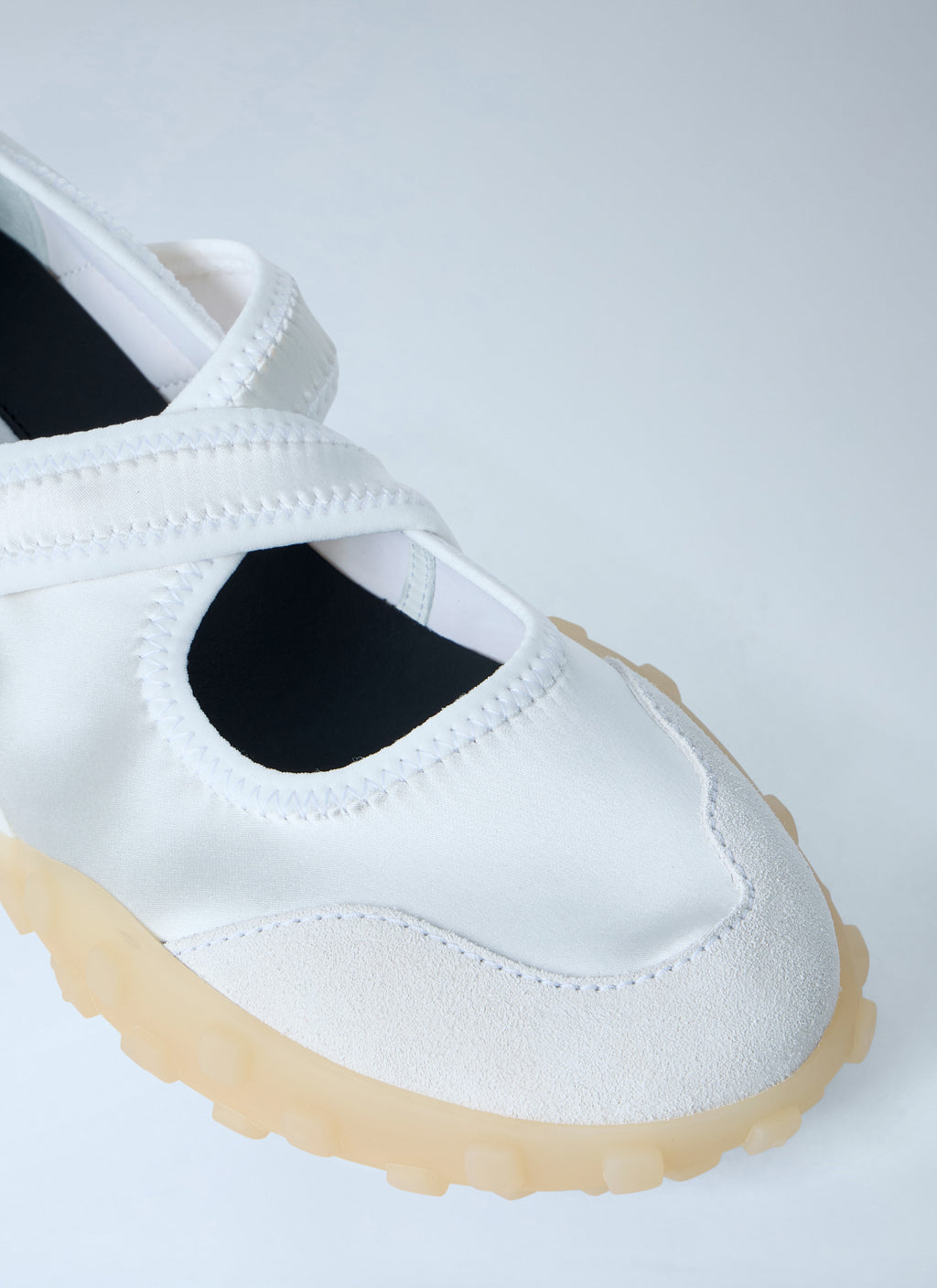 Satin Strap Slip-On Shoes