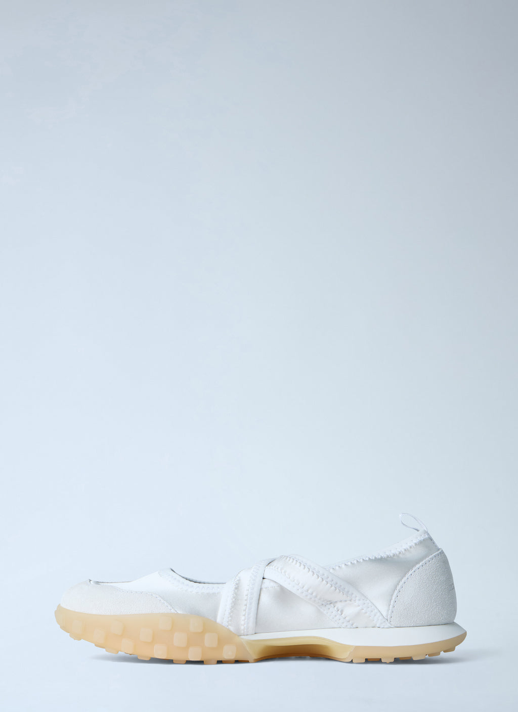 Satin Strap Slip-On Shoes