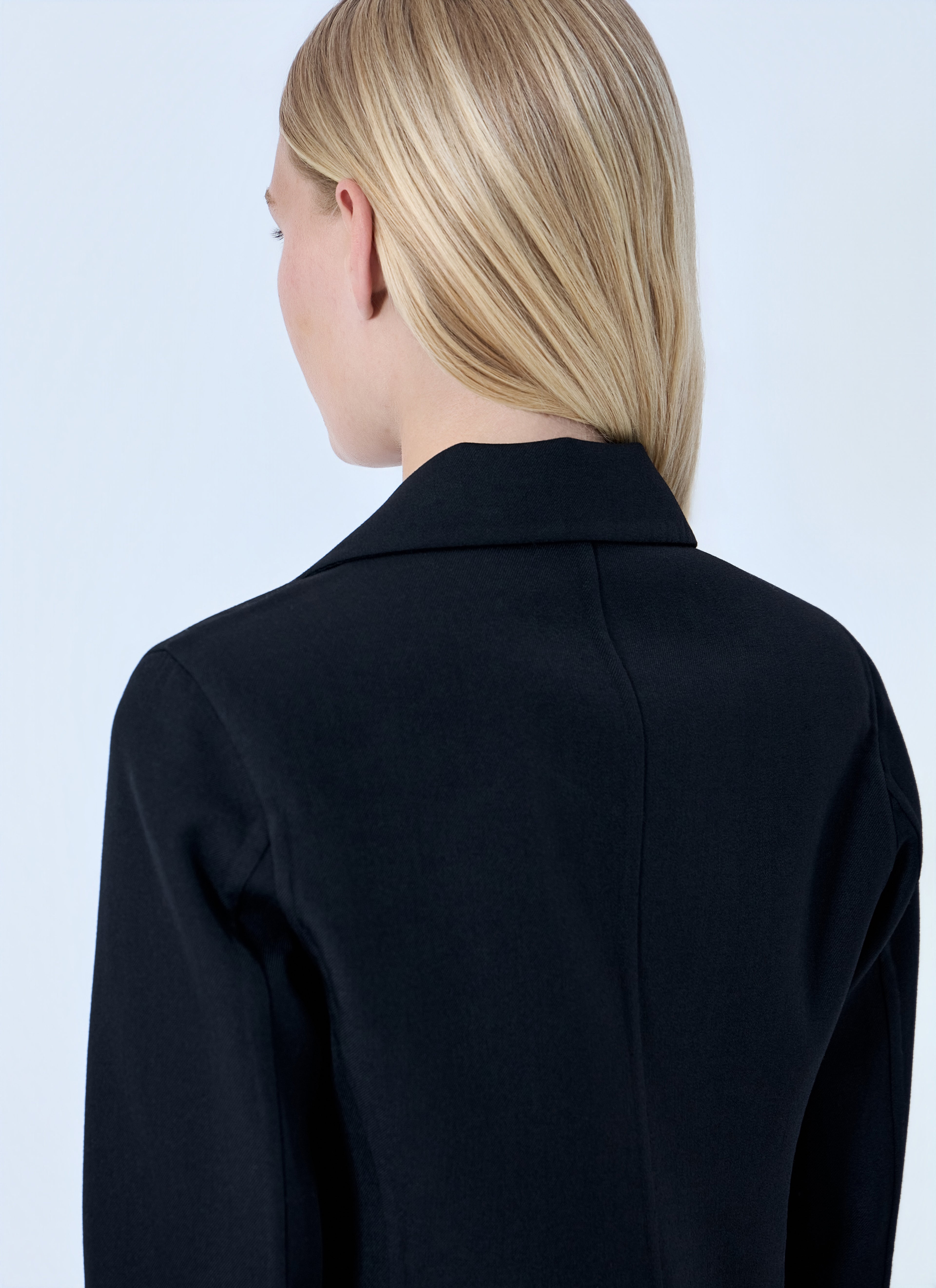 Single-Breasted Wool Coat