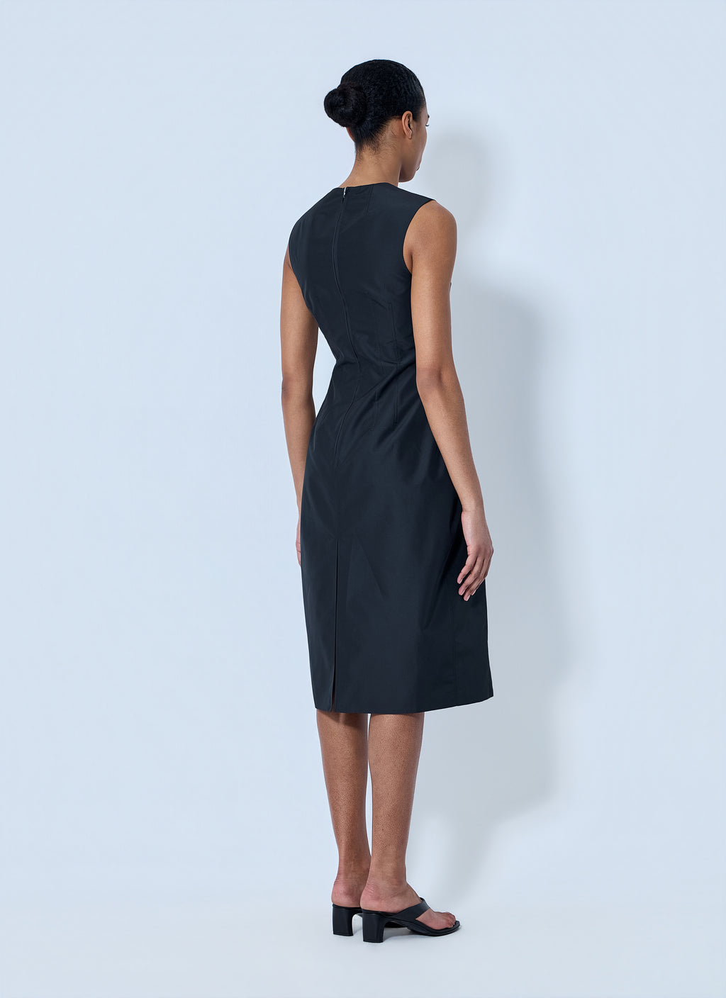 Sleeveless Structured Midi Dress