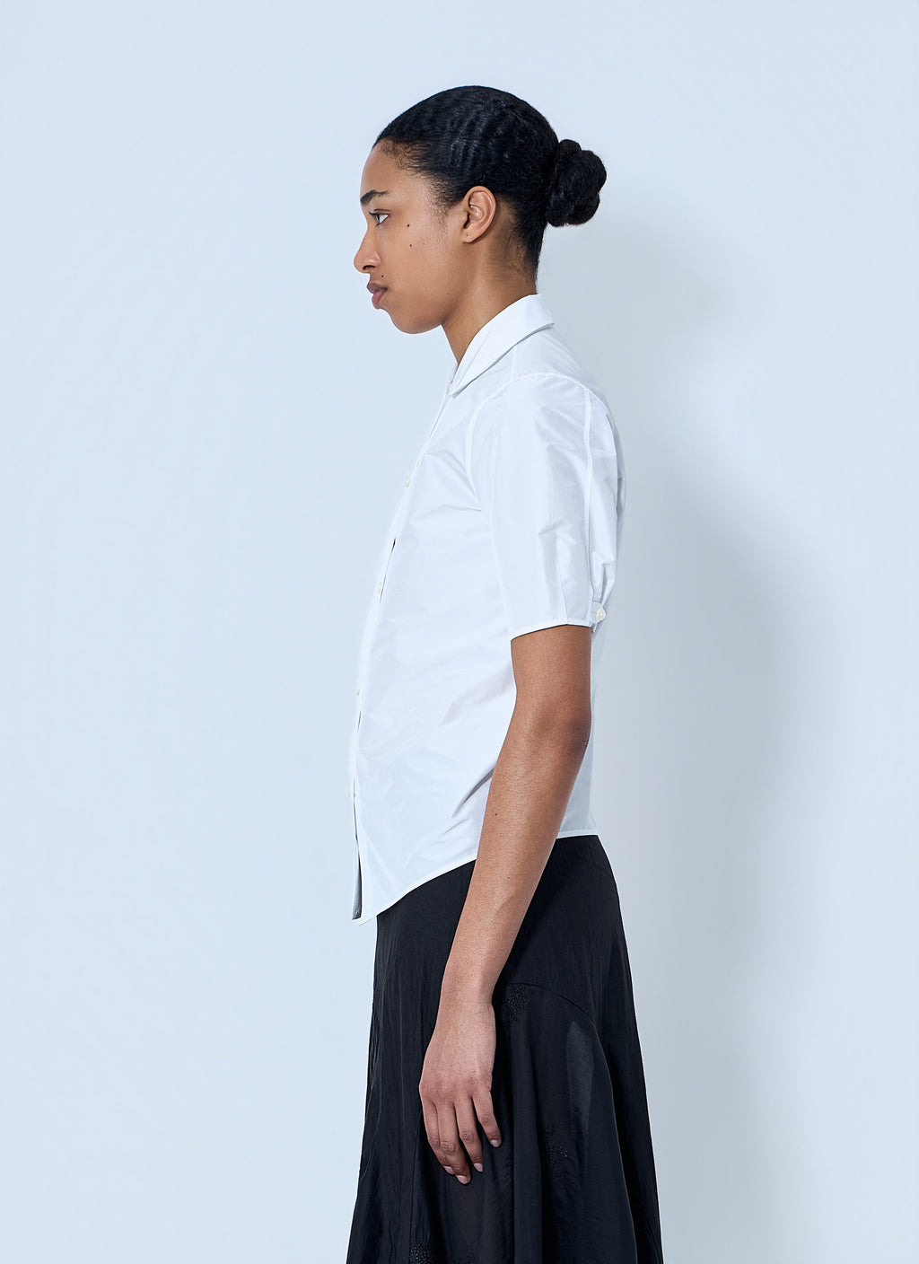 Short Sleeve Cotton Poplin Shirt