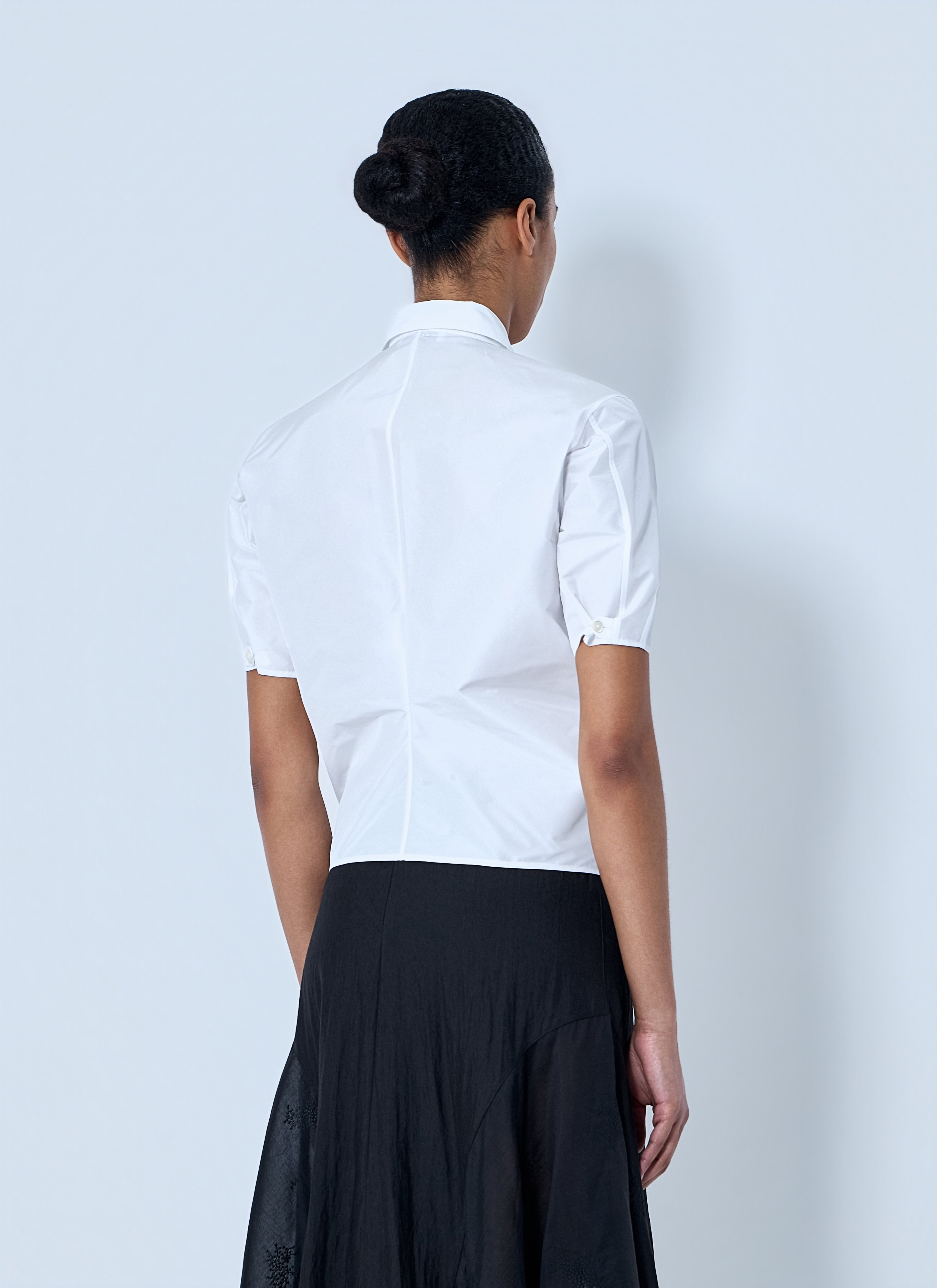 Short Sleeve Cotton Poplin Shirt