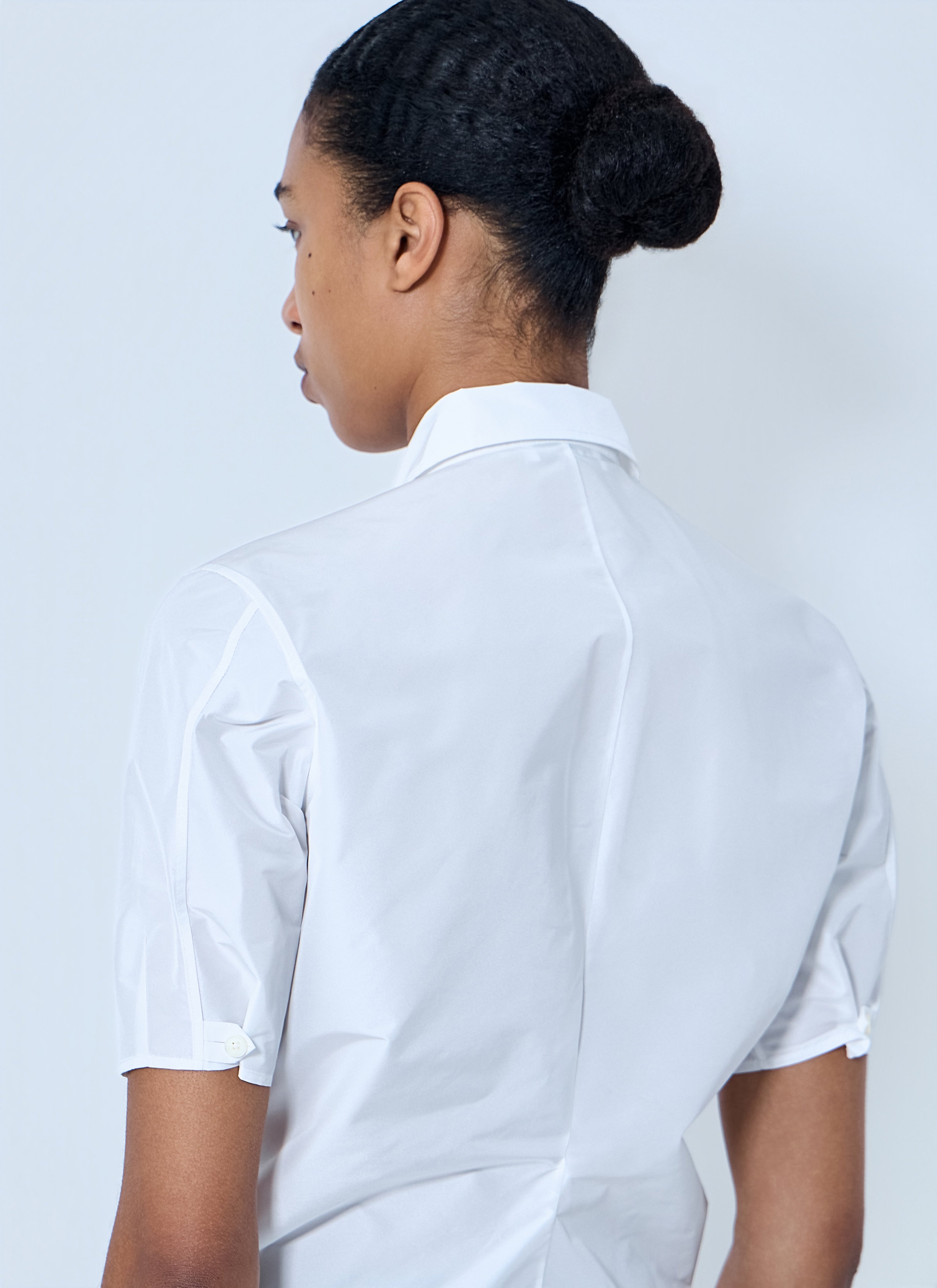 Short Sleeve Cotton Poplin Shirt