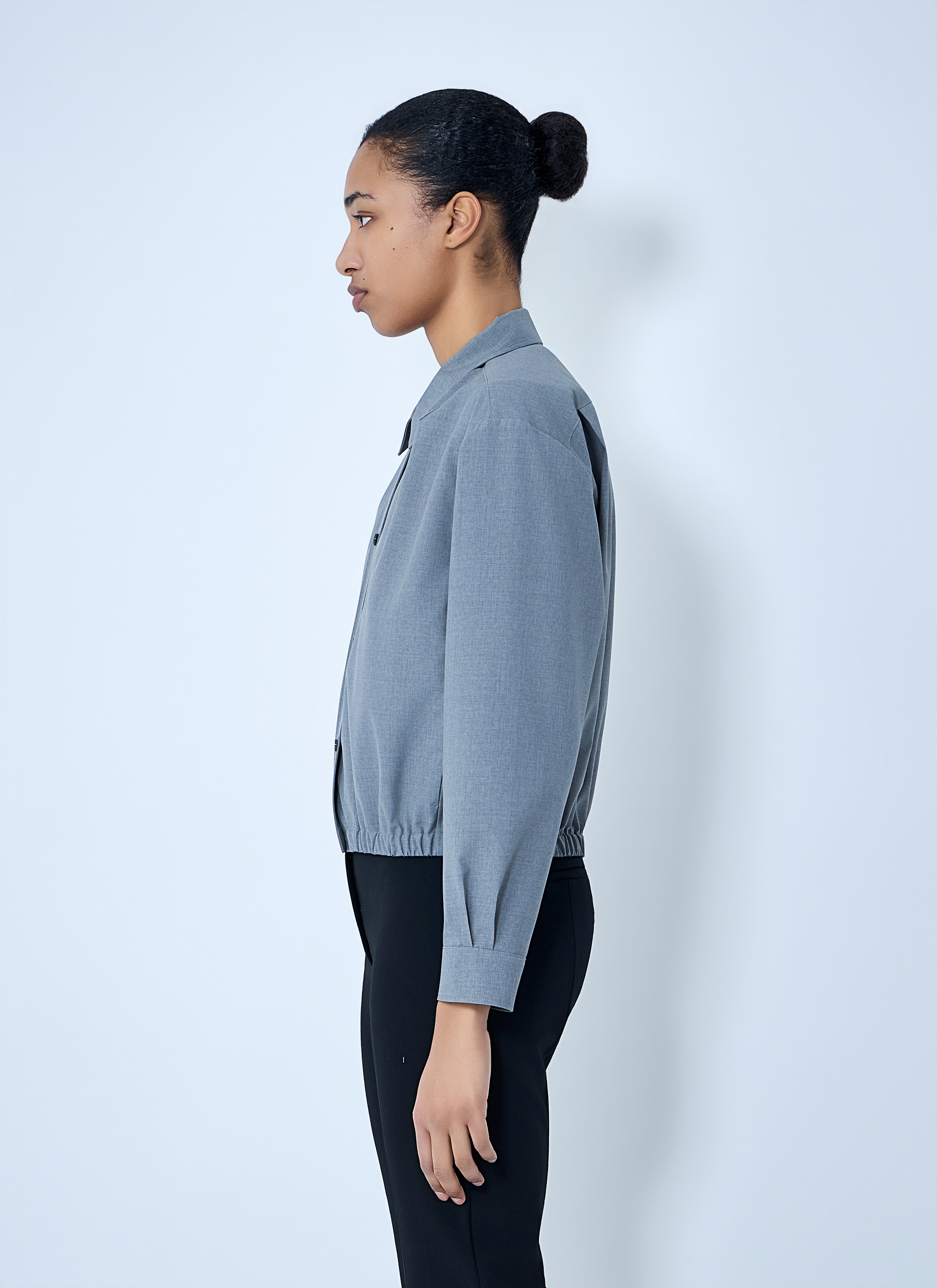 Cotton Poplin Cropped Shirt