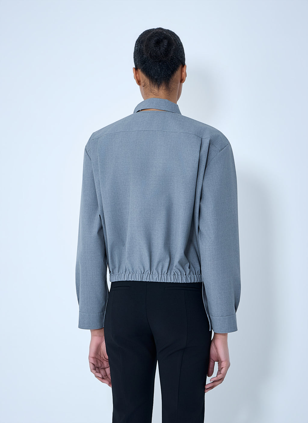 Cotton Poplin Cropped Shirt