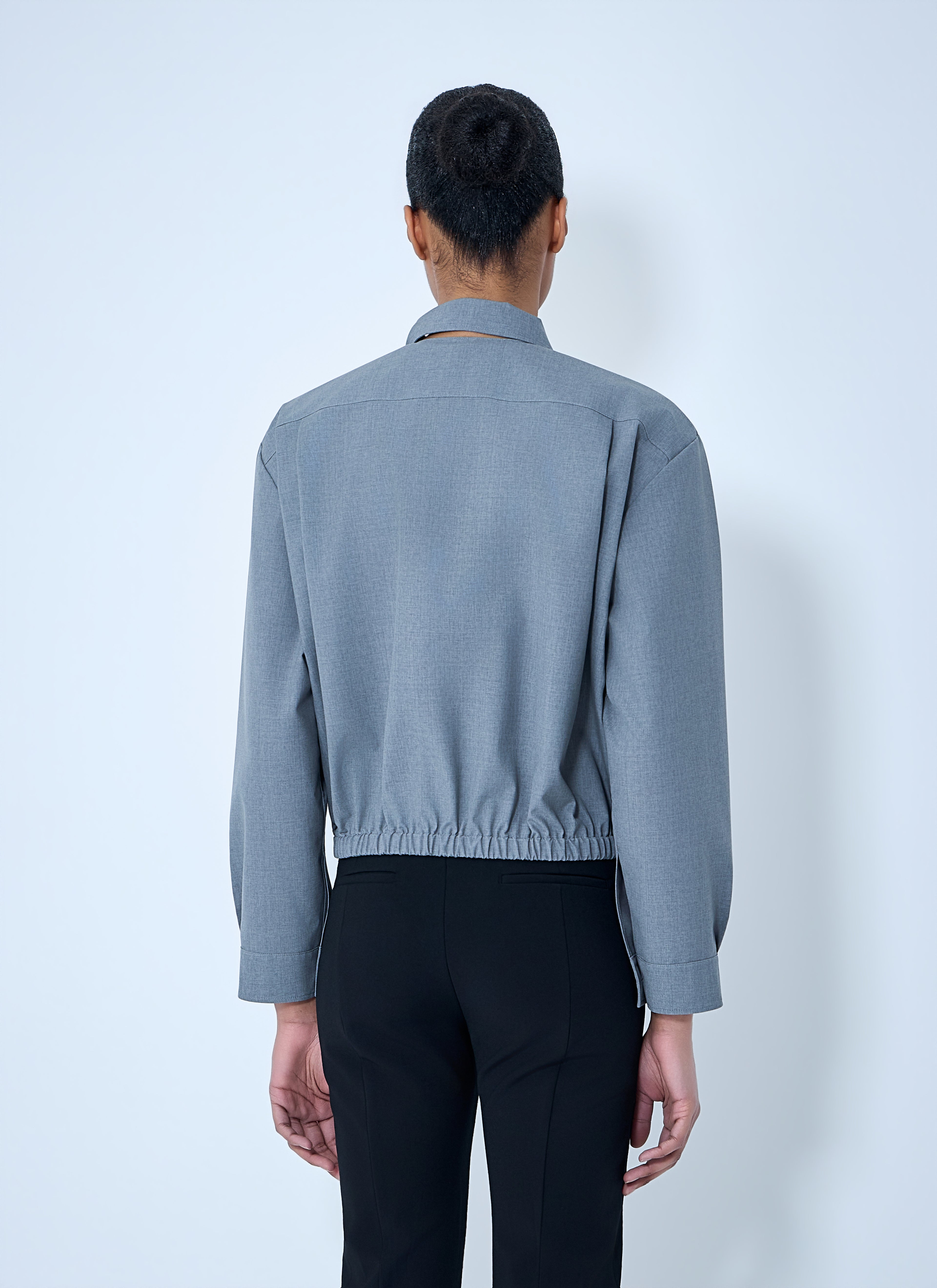 Cotton Poplin Cropped Shirt