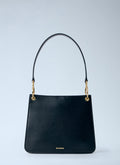 Structured Leather Shoulder Bag
