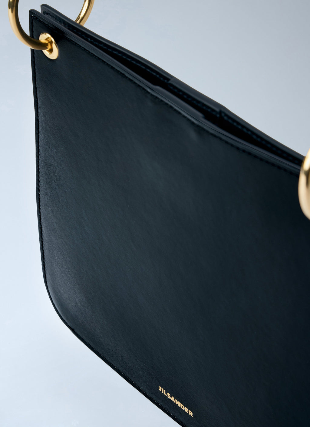 Structured Leather Shoulder Bag