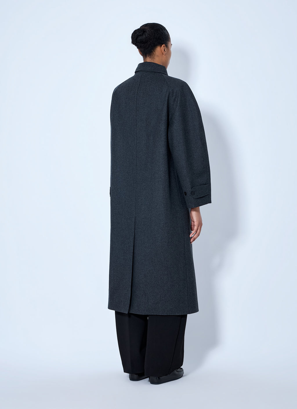 Single-Breasted Wool Coat