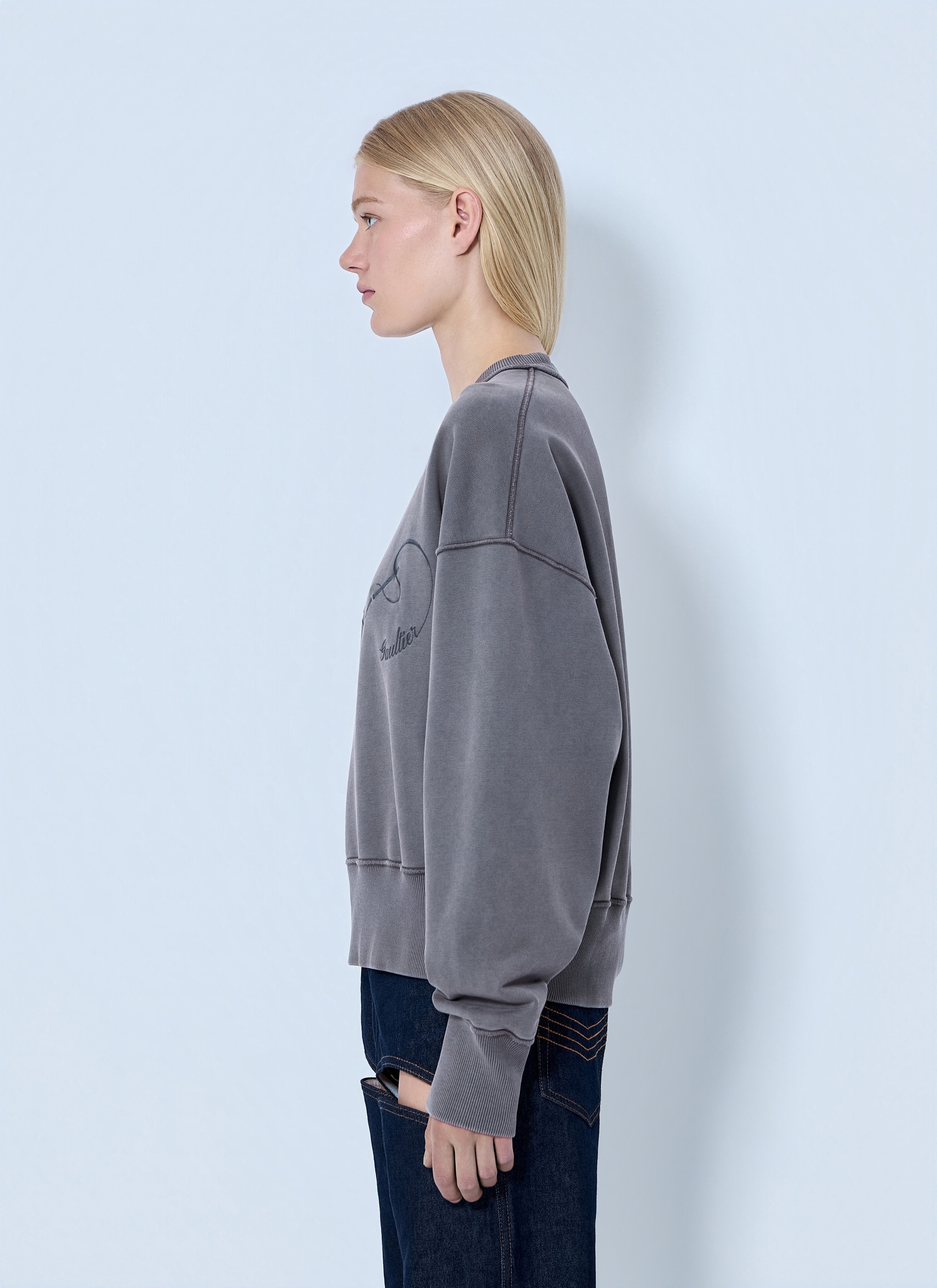 Fleece Embroidered Sweatshirt